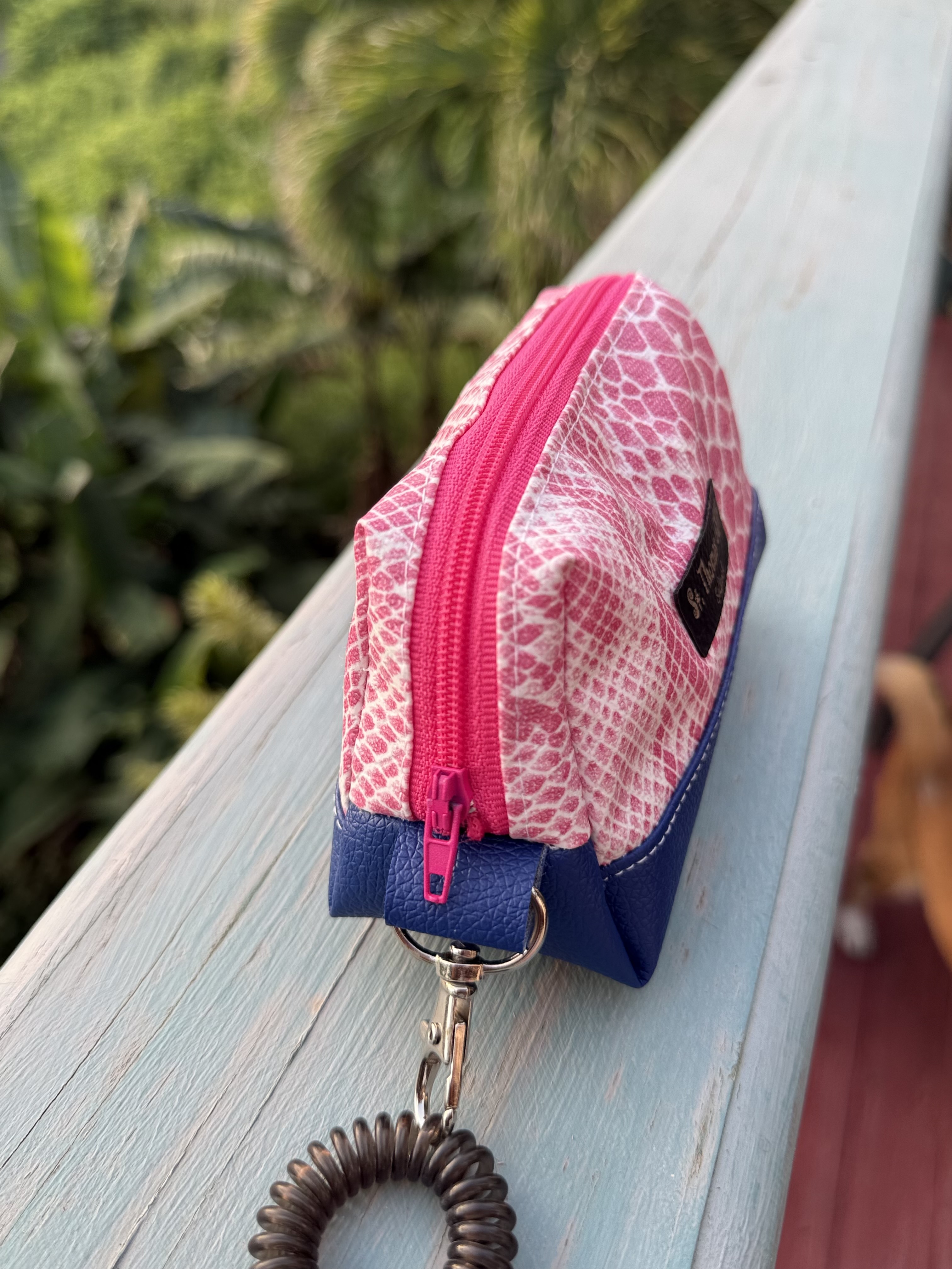 Plumeria Mini Key Chain Pouch