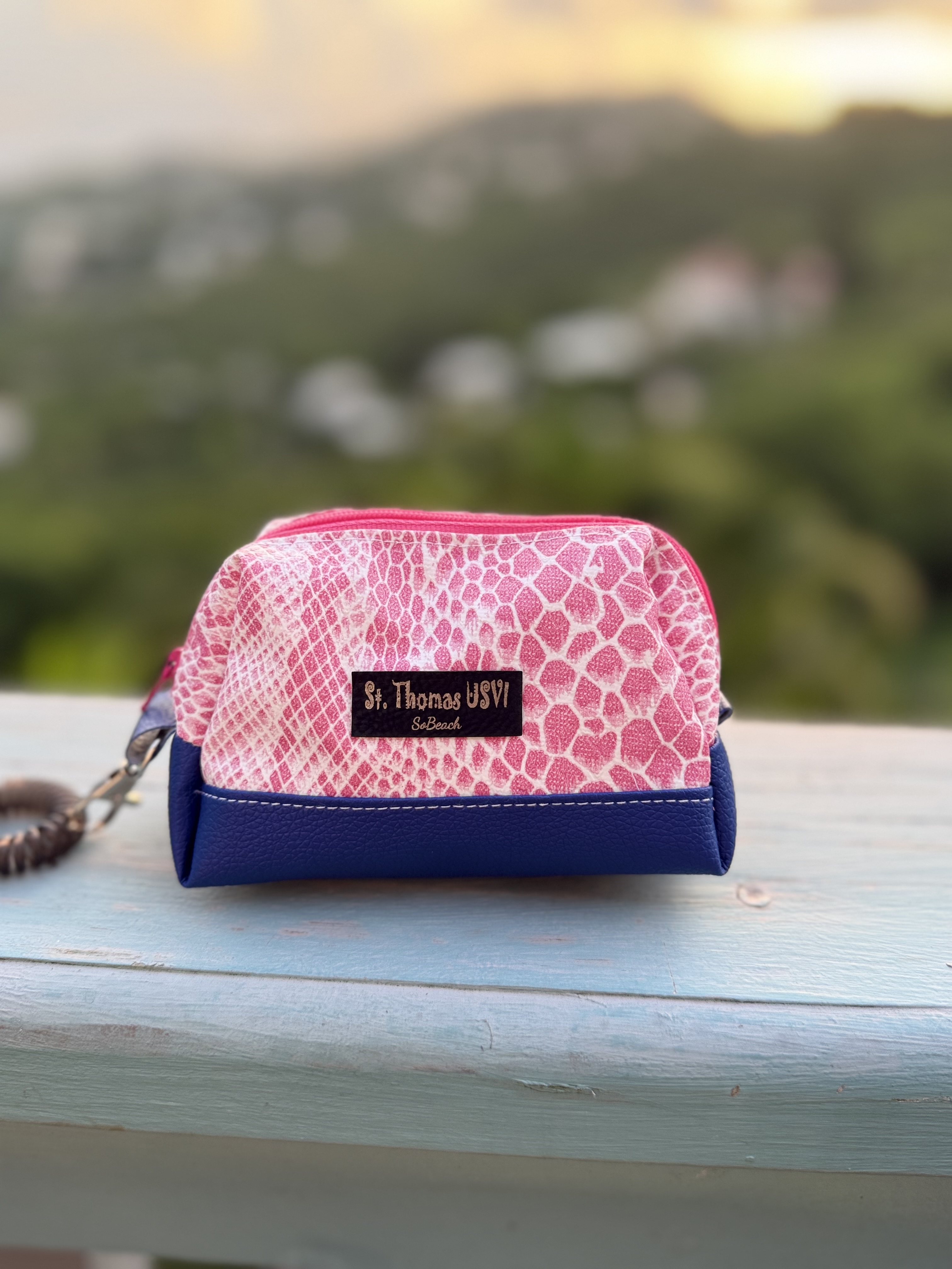 Plumeria Mini Key Chain Pouch