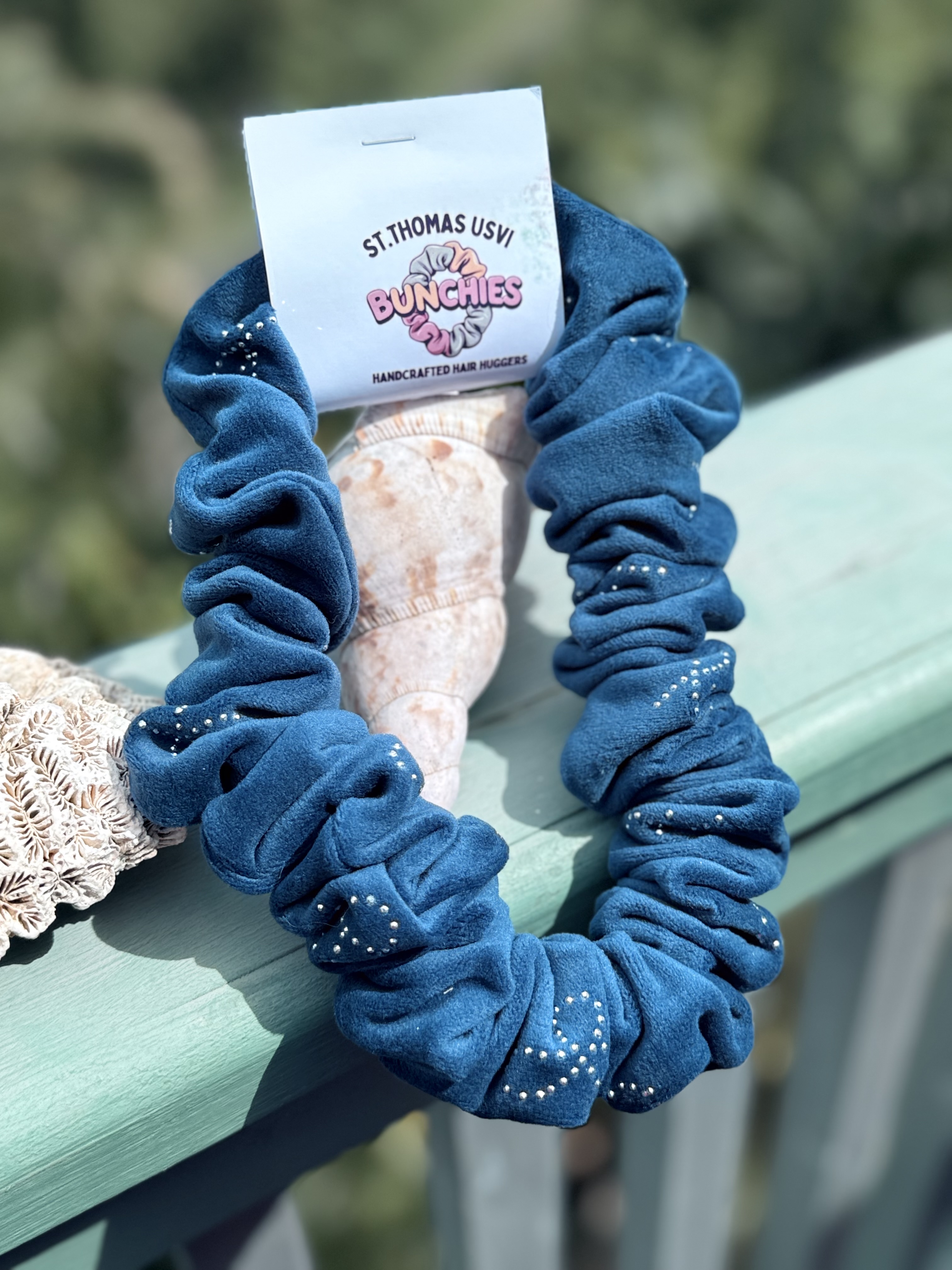 Deep Sea Blue Scrunchie