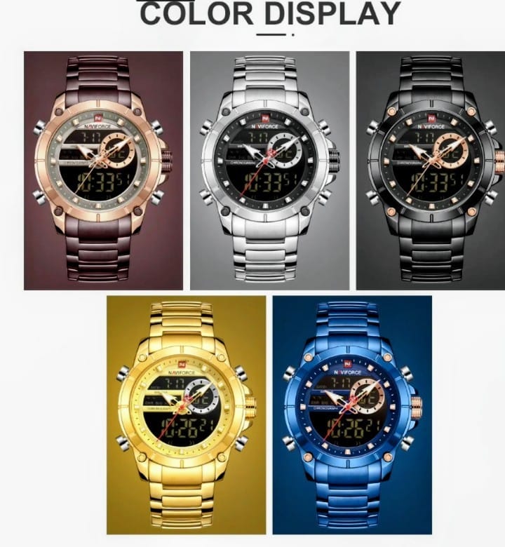 Naviforce Men’s Dual Display Sports Watch