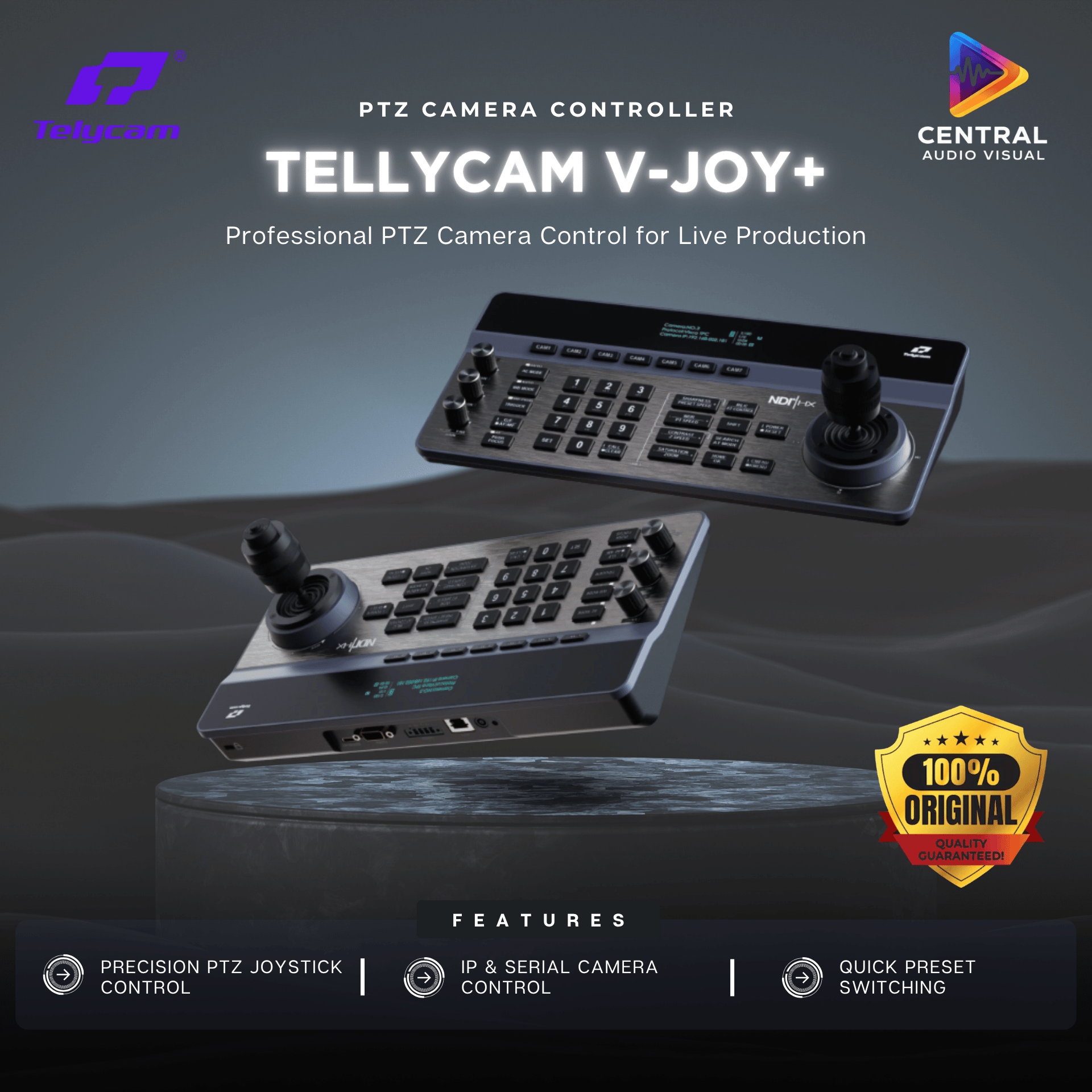 Tellycam V-Joy+ PTZ Camera Controller