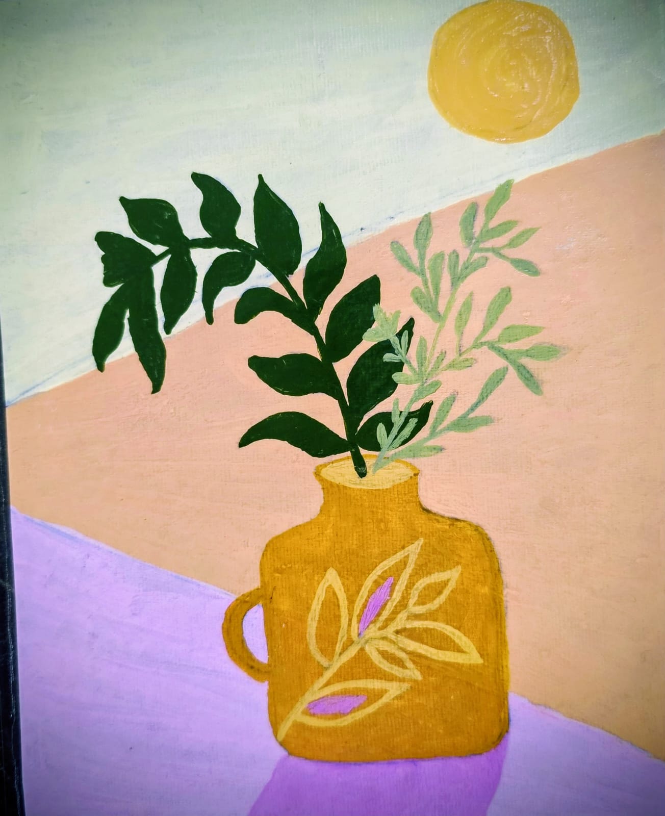 Boho Minimal Vase Wall Art