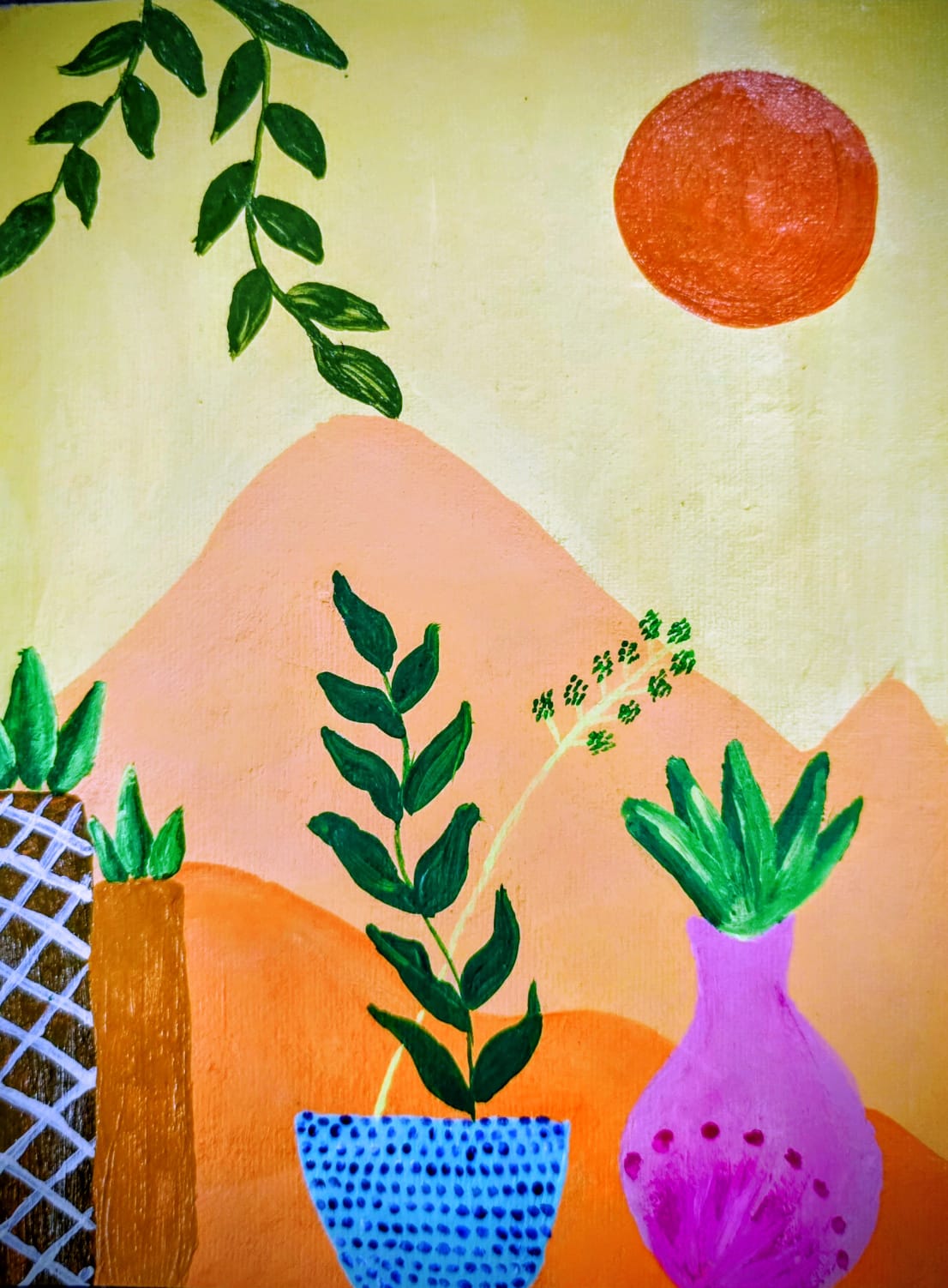 Boho Desert Plant Wall Art