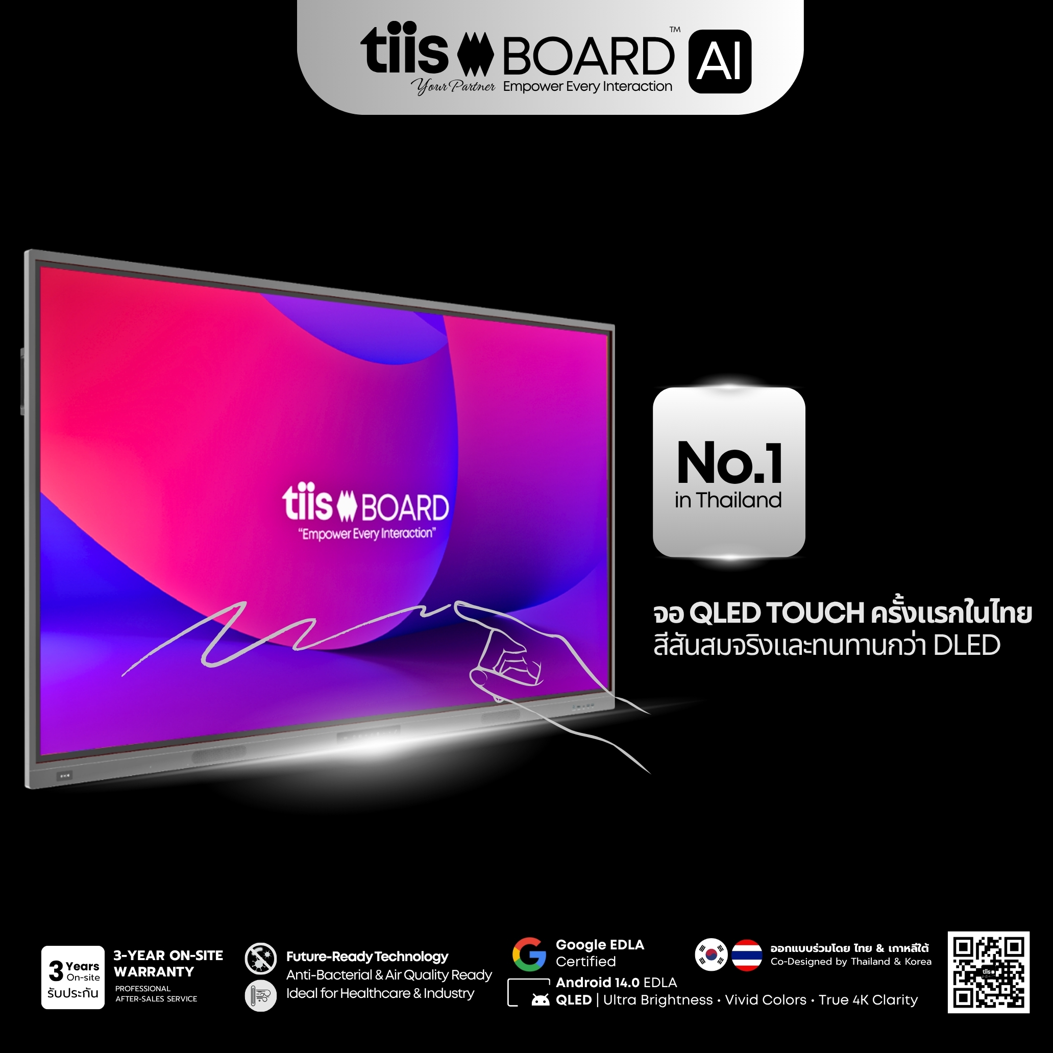TIIS BOARD PRO QLED | ทีส บอร์ด โปร คิวแอลอีดี 