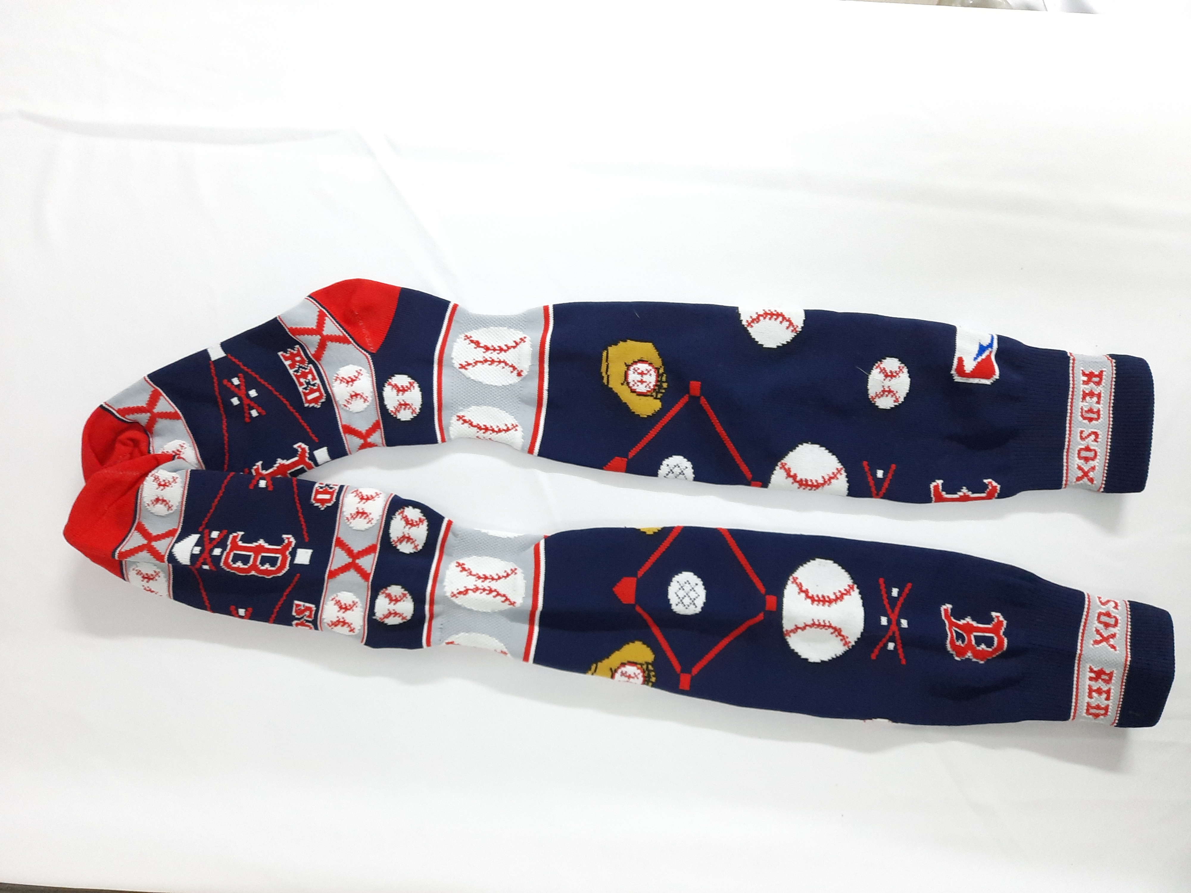 Calcetines temáticos de béisbol de los Red Sox