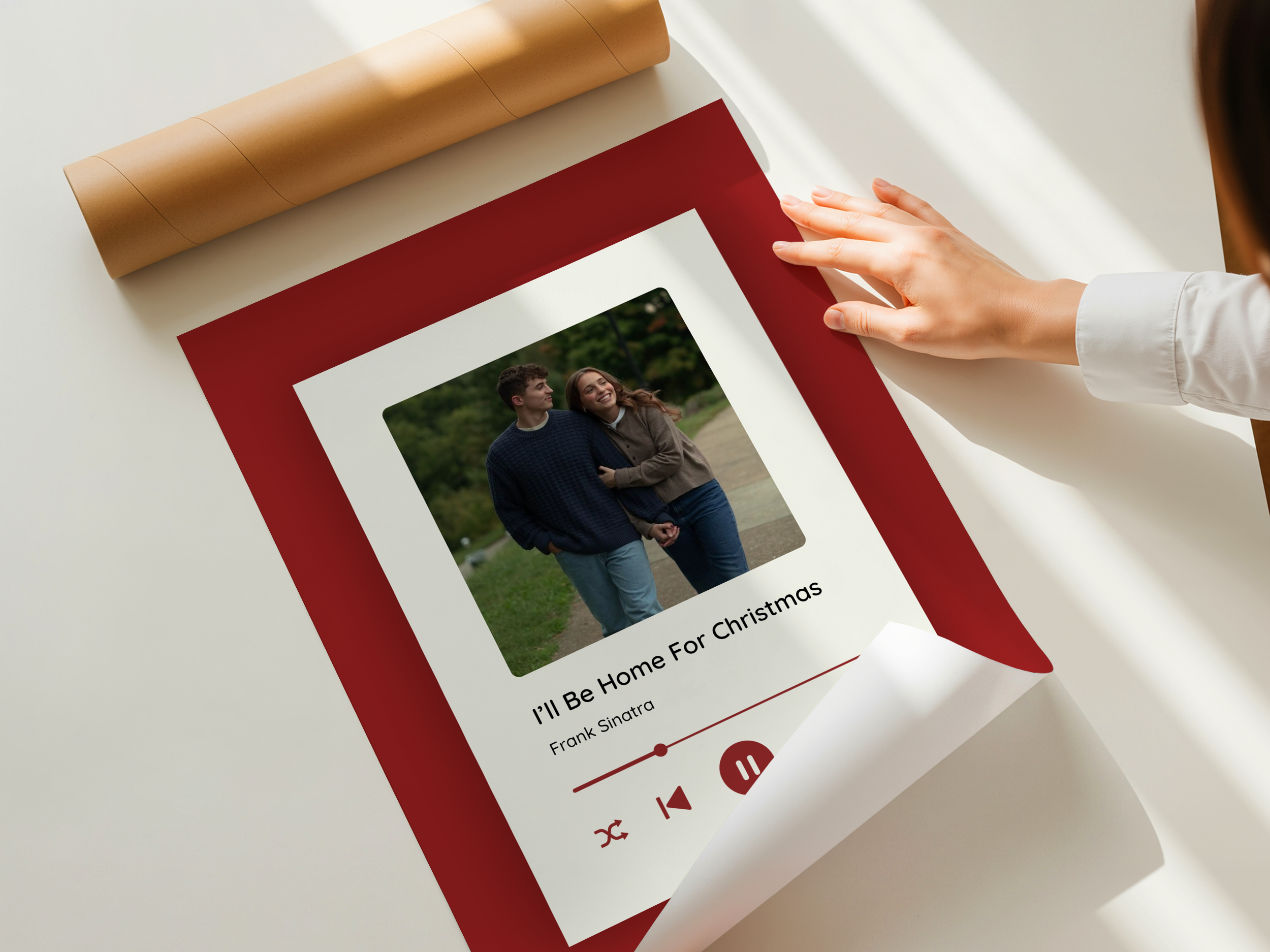 Editable Couple Music Player Poster Template