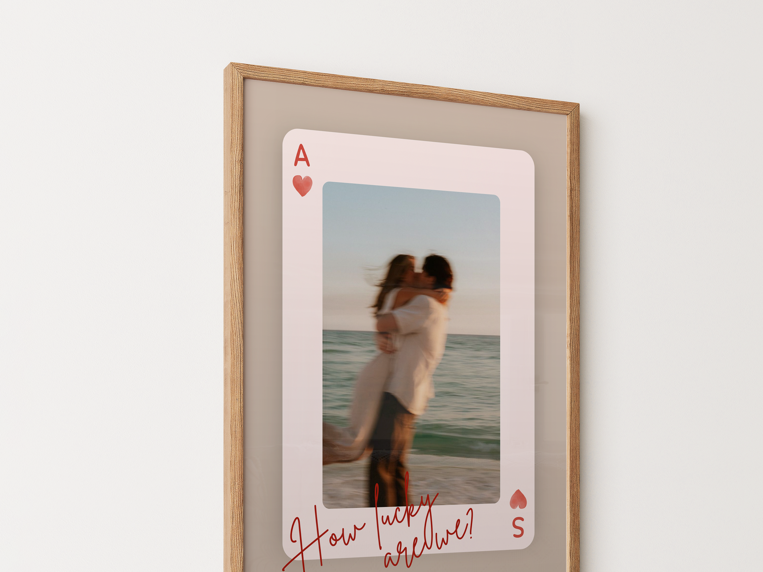 Editable Couple Playing Card Poster Template