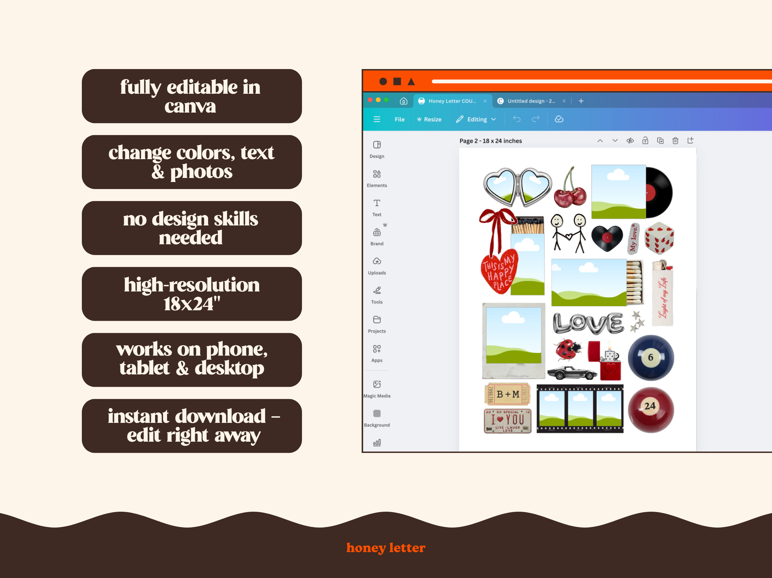 Couple Poster Template Bundle