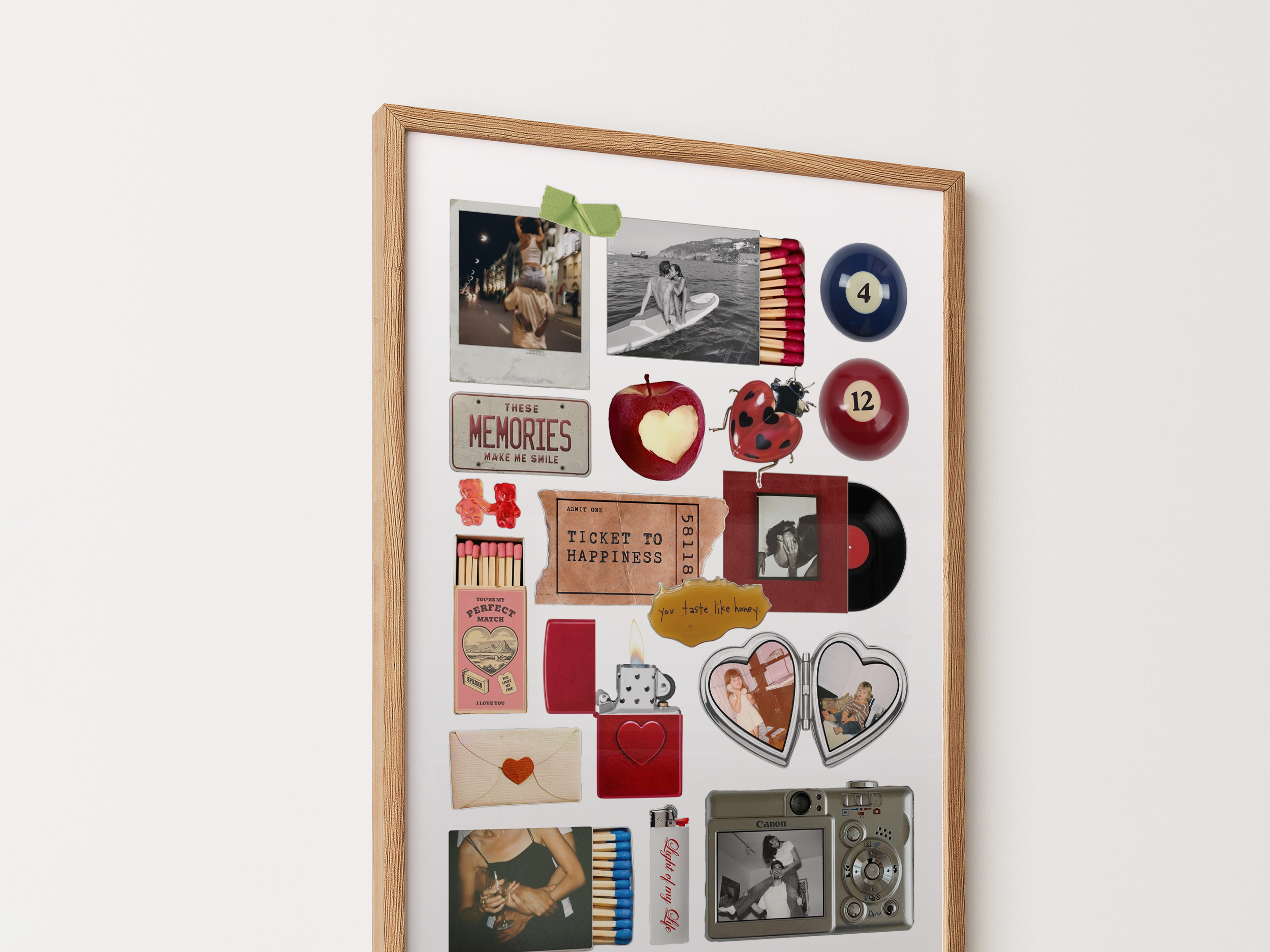 Editable Couple Matchbook Poster Template