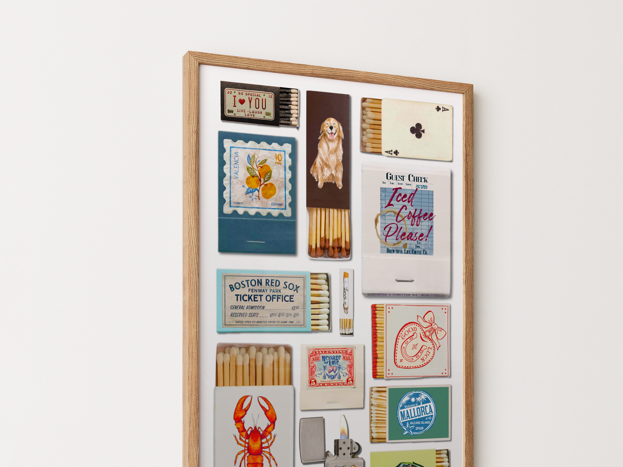 Personalised Couple Matchbook Poster