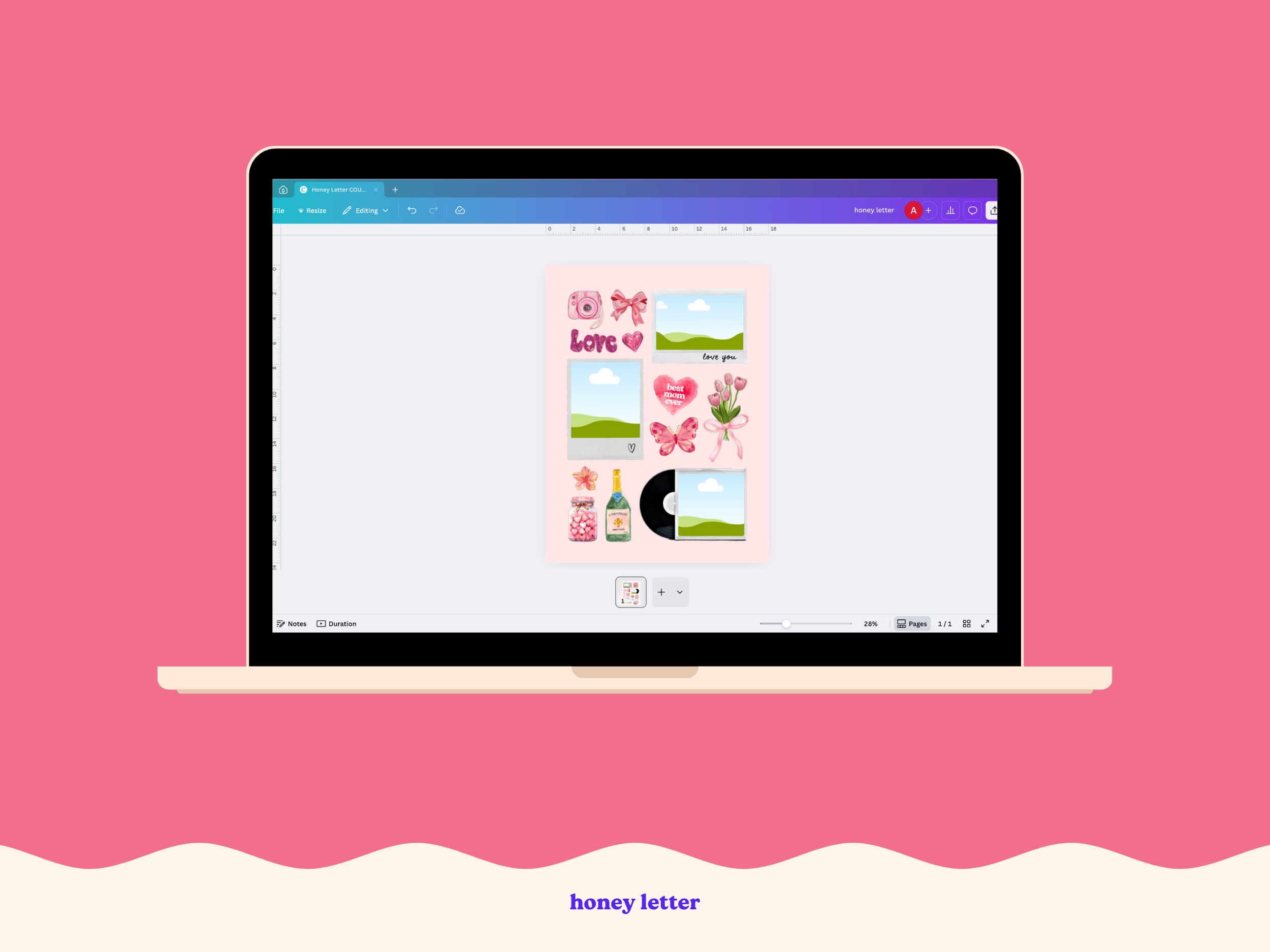 Editable Mother Matchbook Poster Template