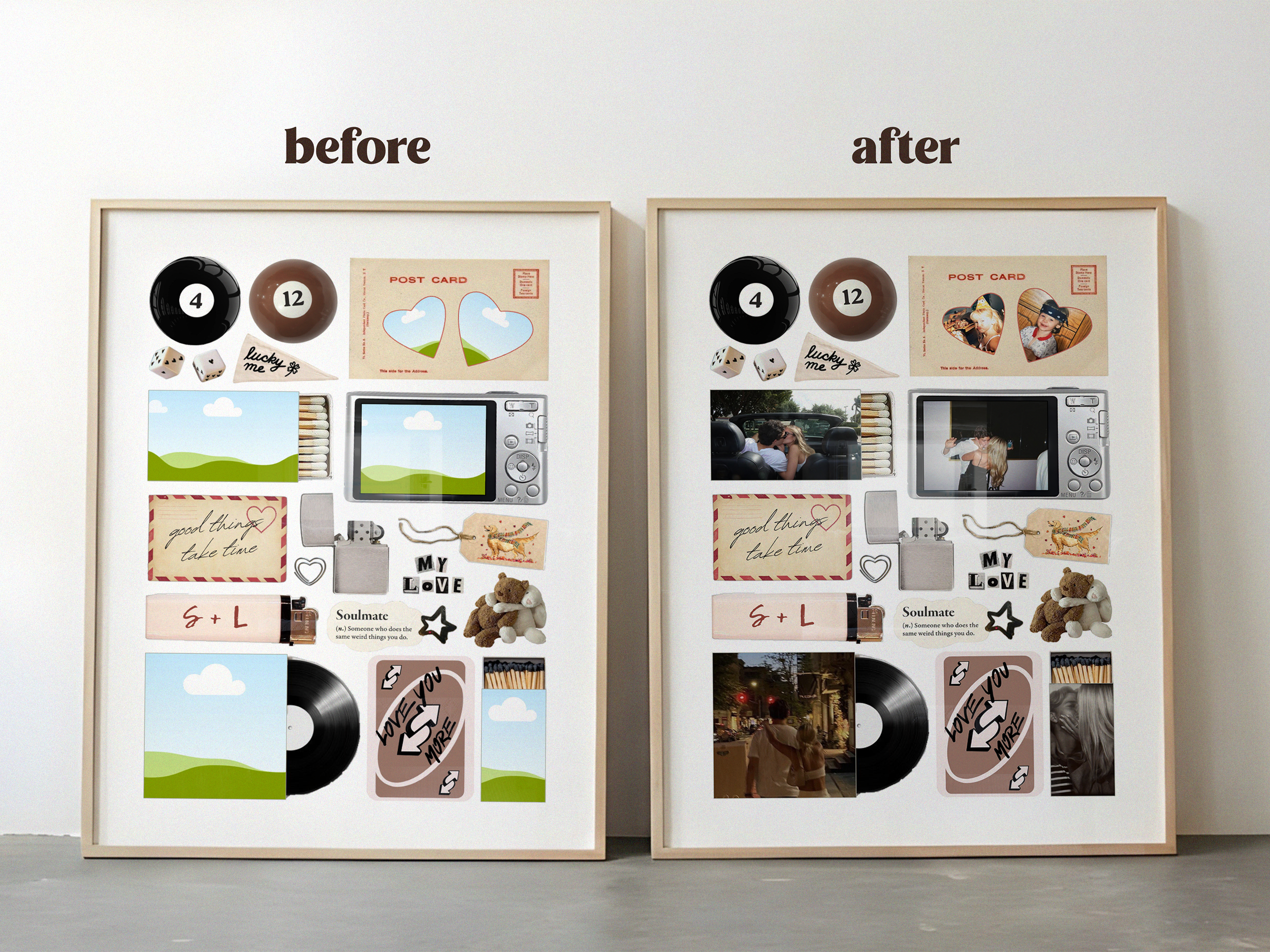 BFF & BF Poster Template Bundle