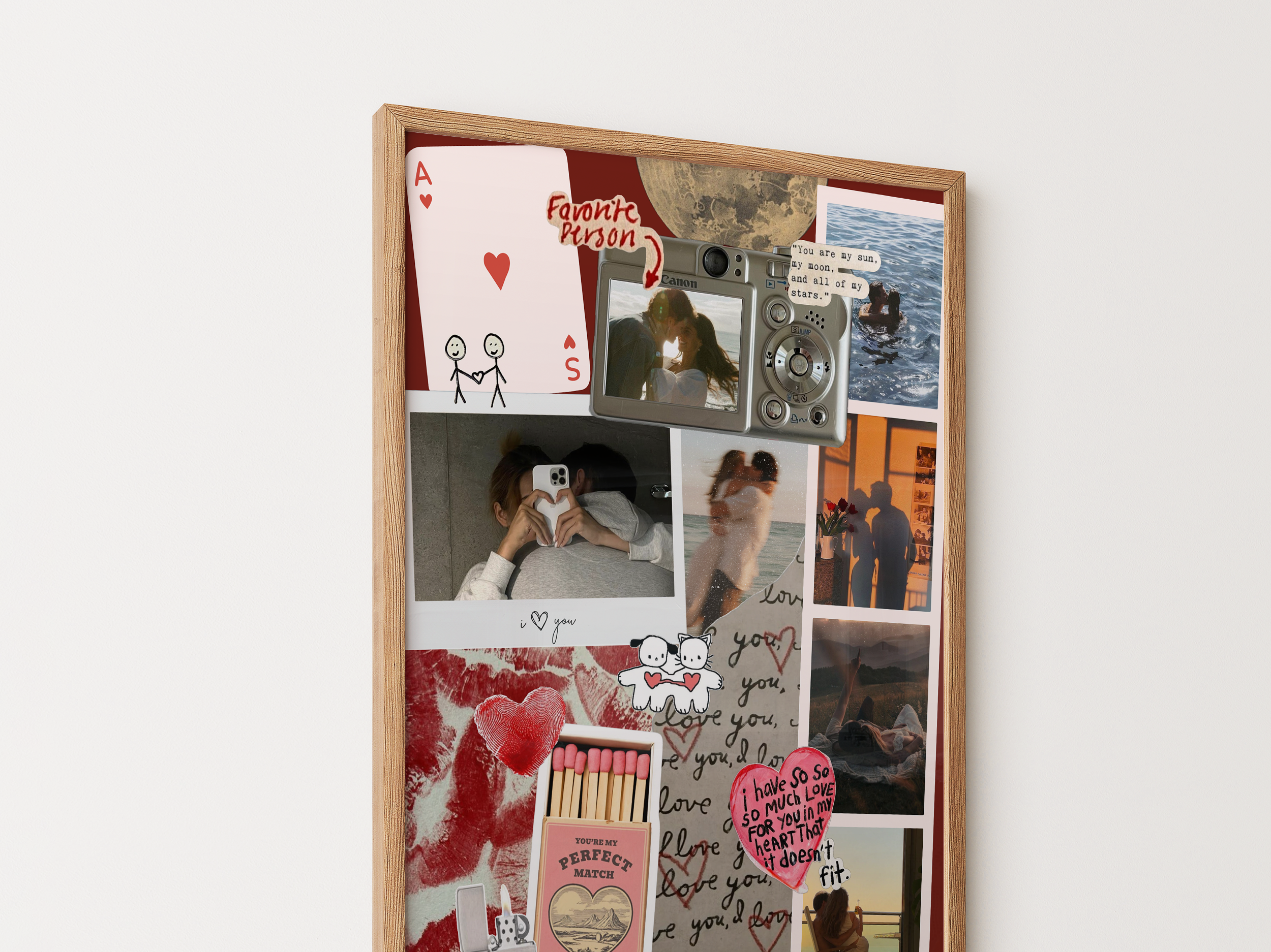 Editable Couple Matchbook Poster Template