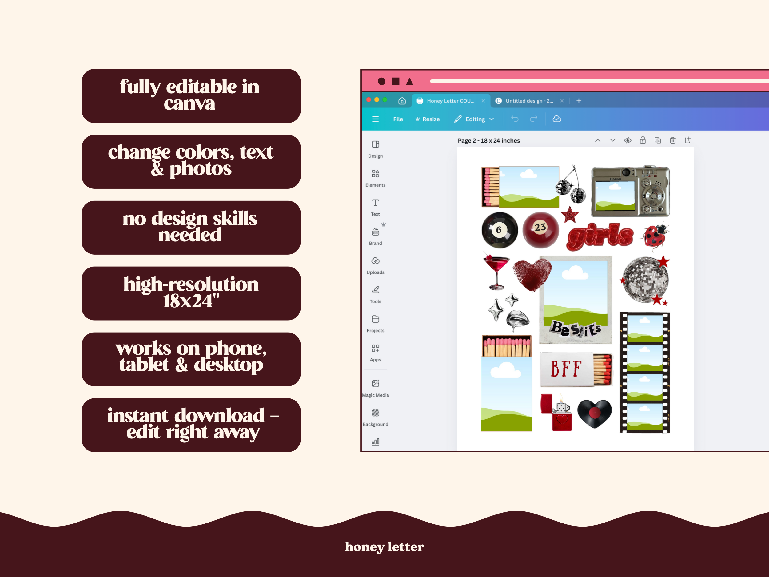 Best Friend Poster Template