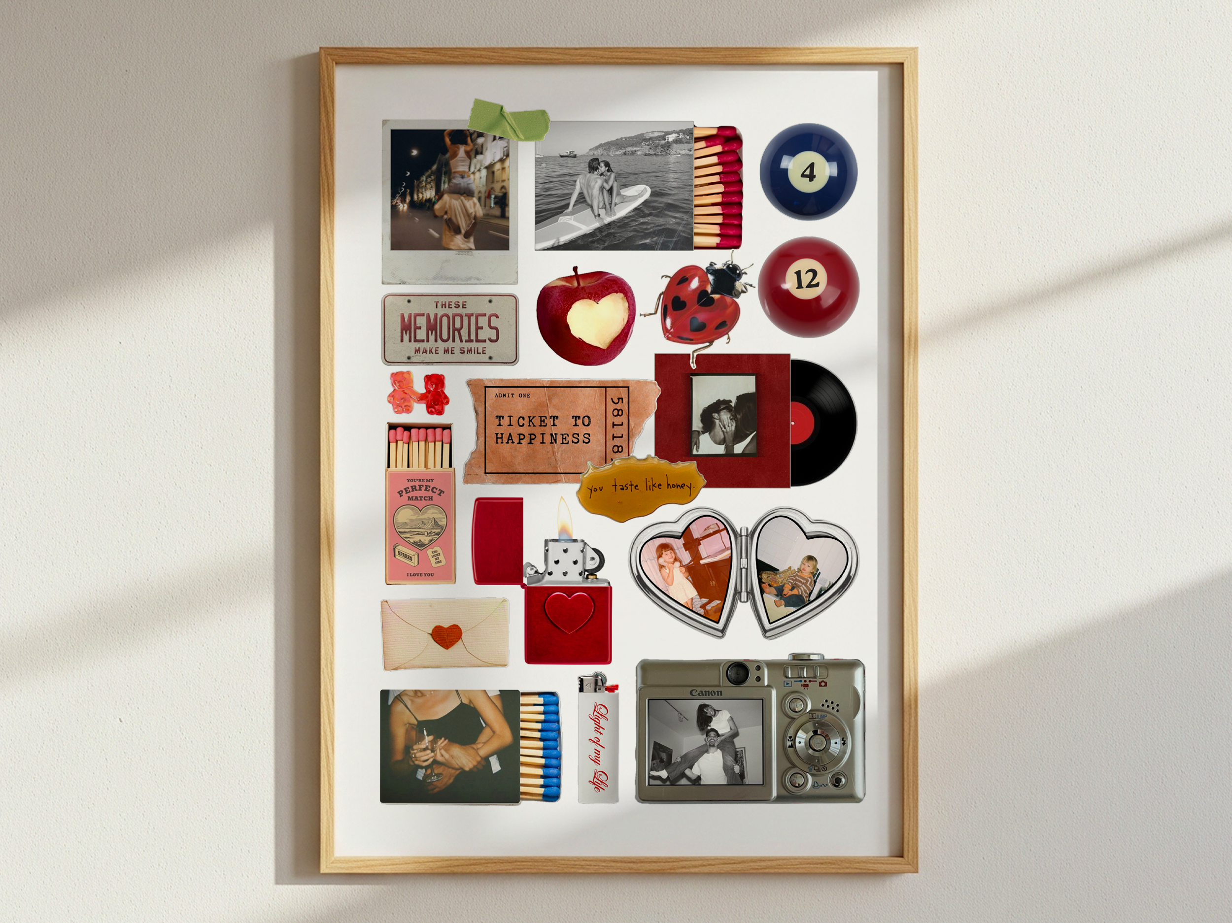 Editable Couple Matchbook Poster Template