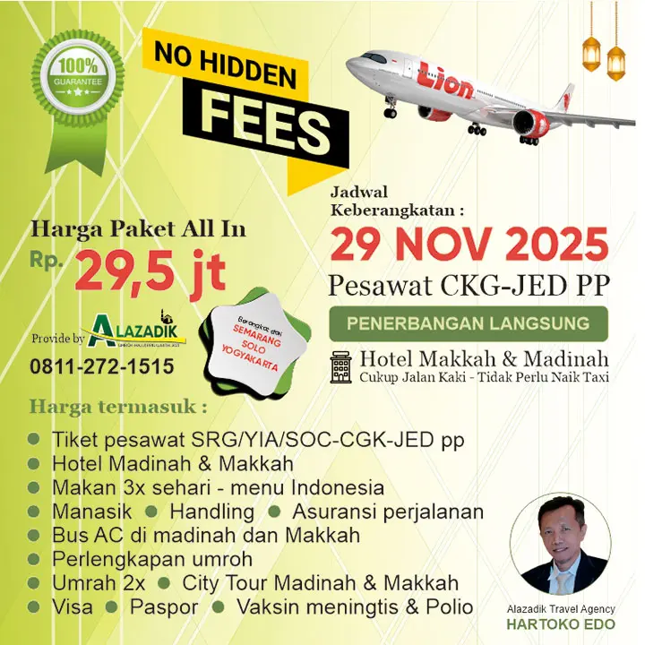 Paket Umrah Eksekutif Promo 29 November 2025