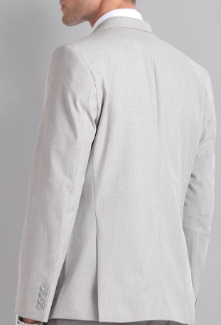 Men's Light Grey Suit Jacket