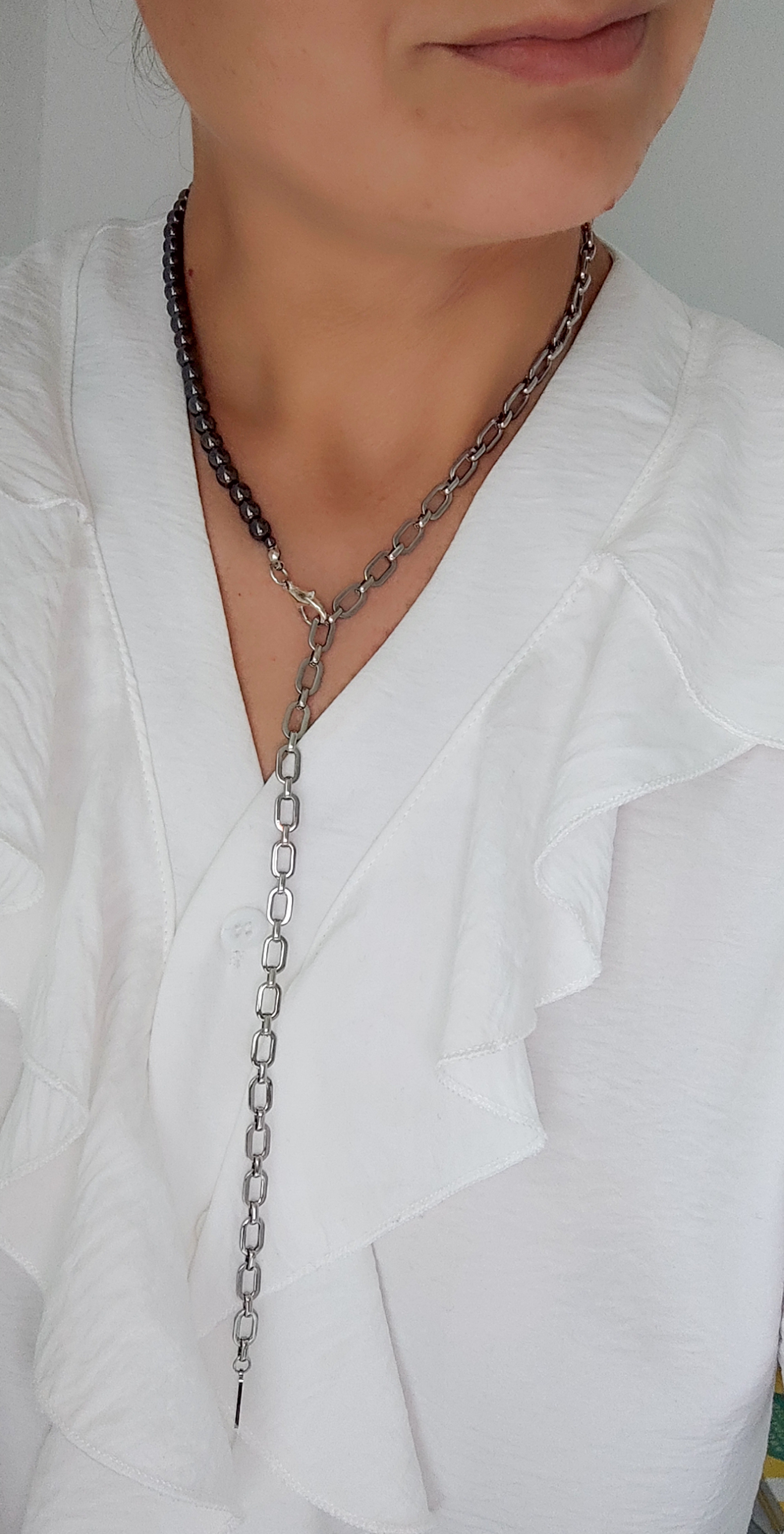 Sidabrinė grandinėlė su pakabuku