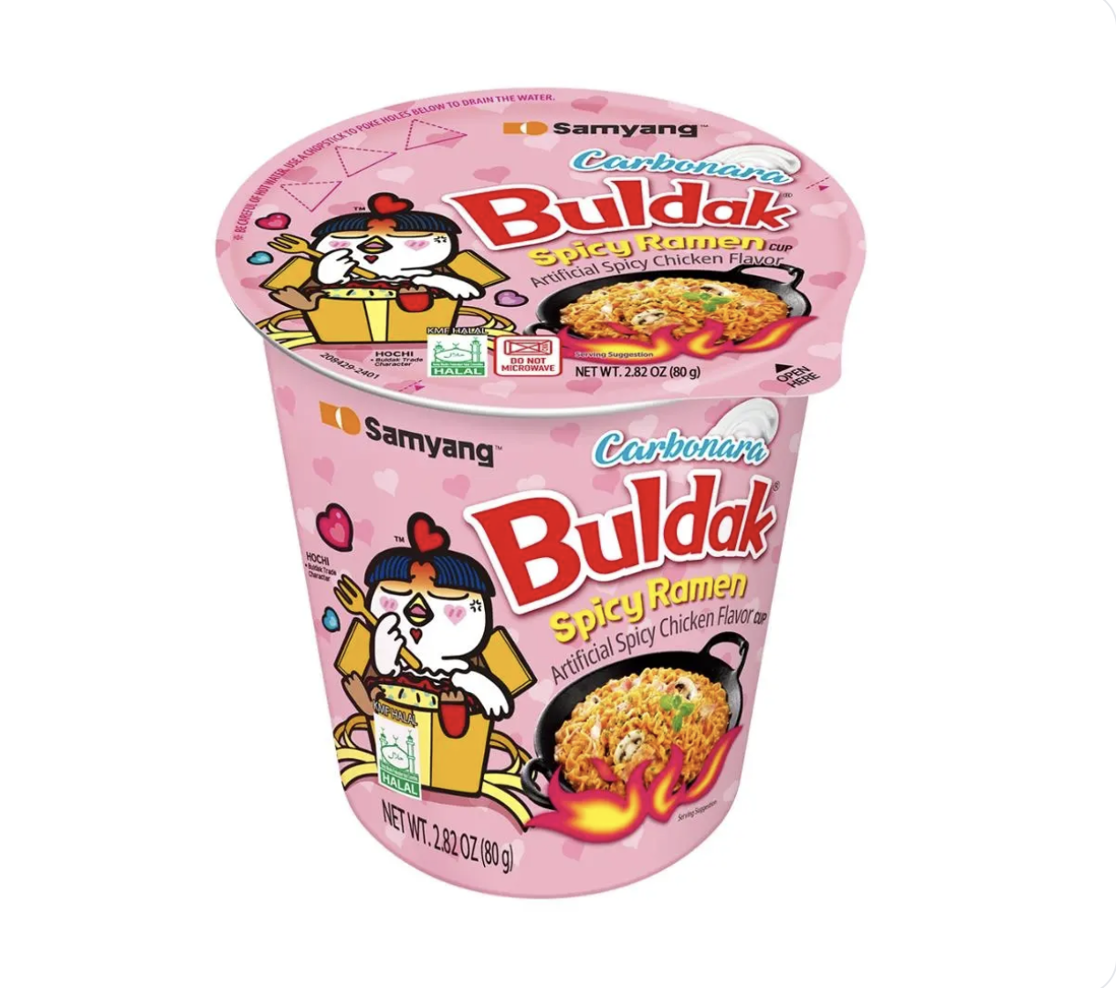SAMYANG Buldak Hot Chicken Flavour Ramen Cup (Carbonara)