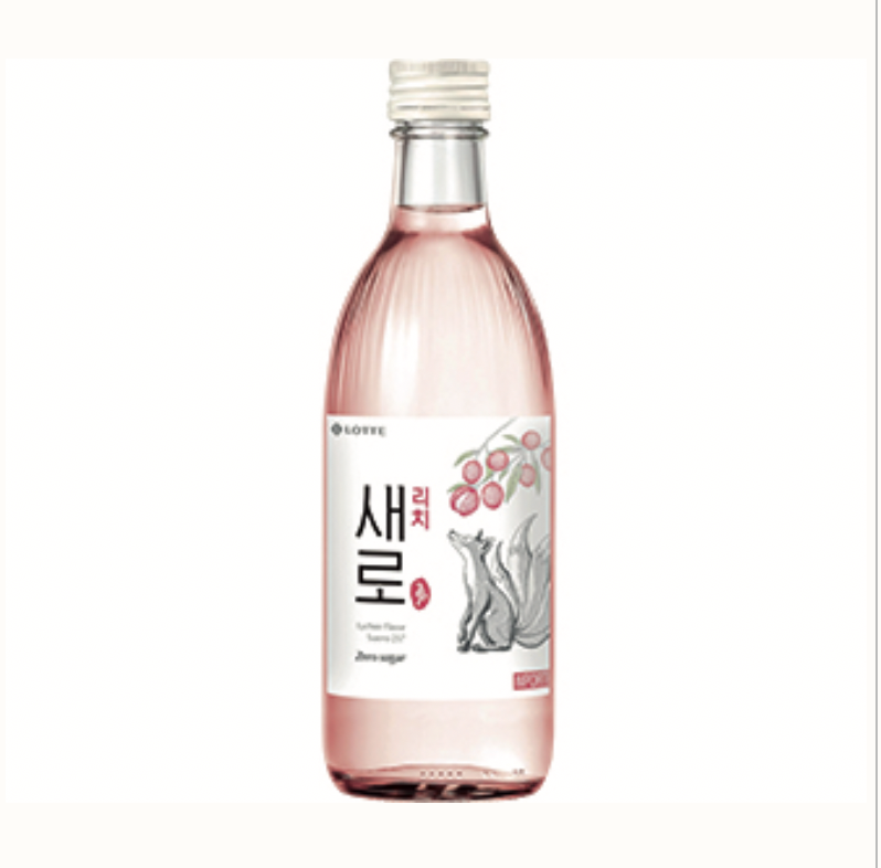 LOTTE SAERO Soju With Apricot Flavor, Zero Sugar 20x375ml