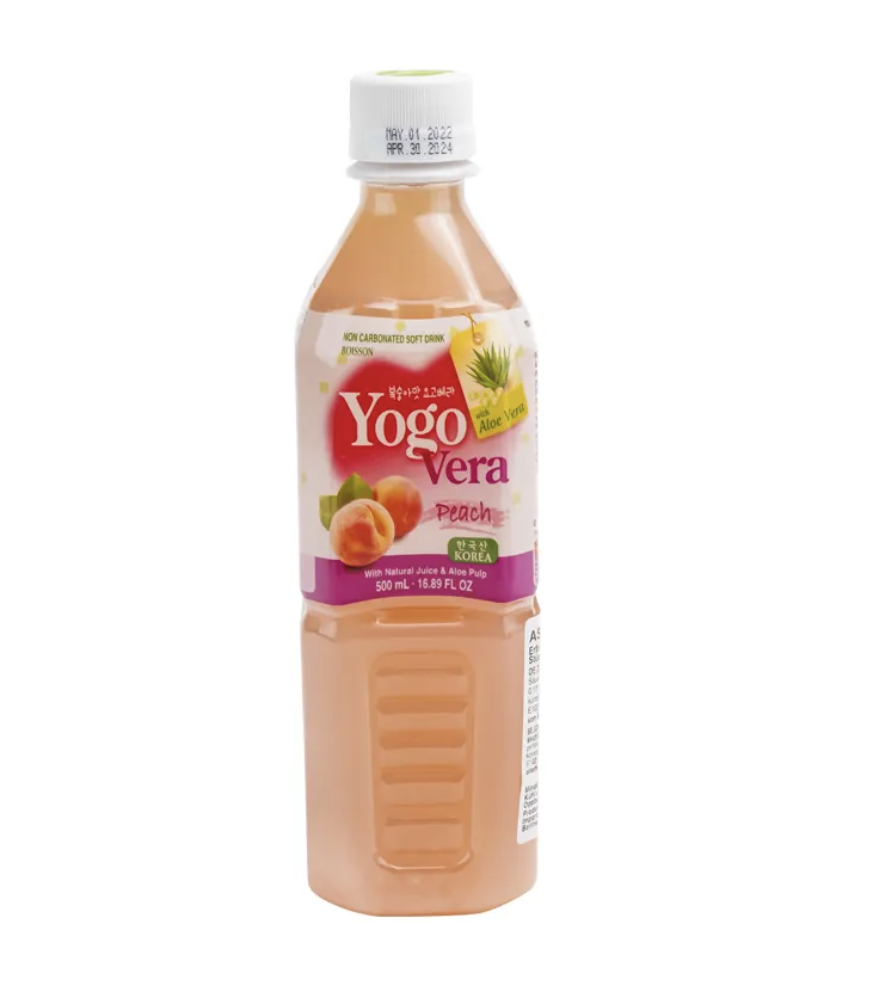 YOGOVERA Non Carbonated Soft Drink, Peach 20x500ml