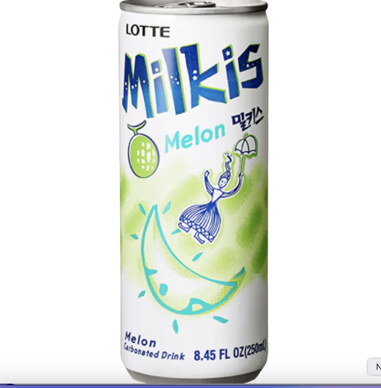 LOTTE Milkis soft drink with melon flavor 30x250ml