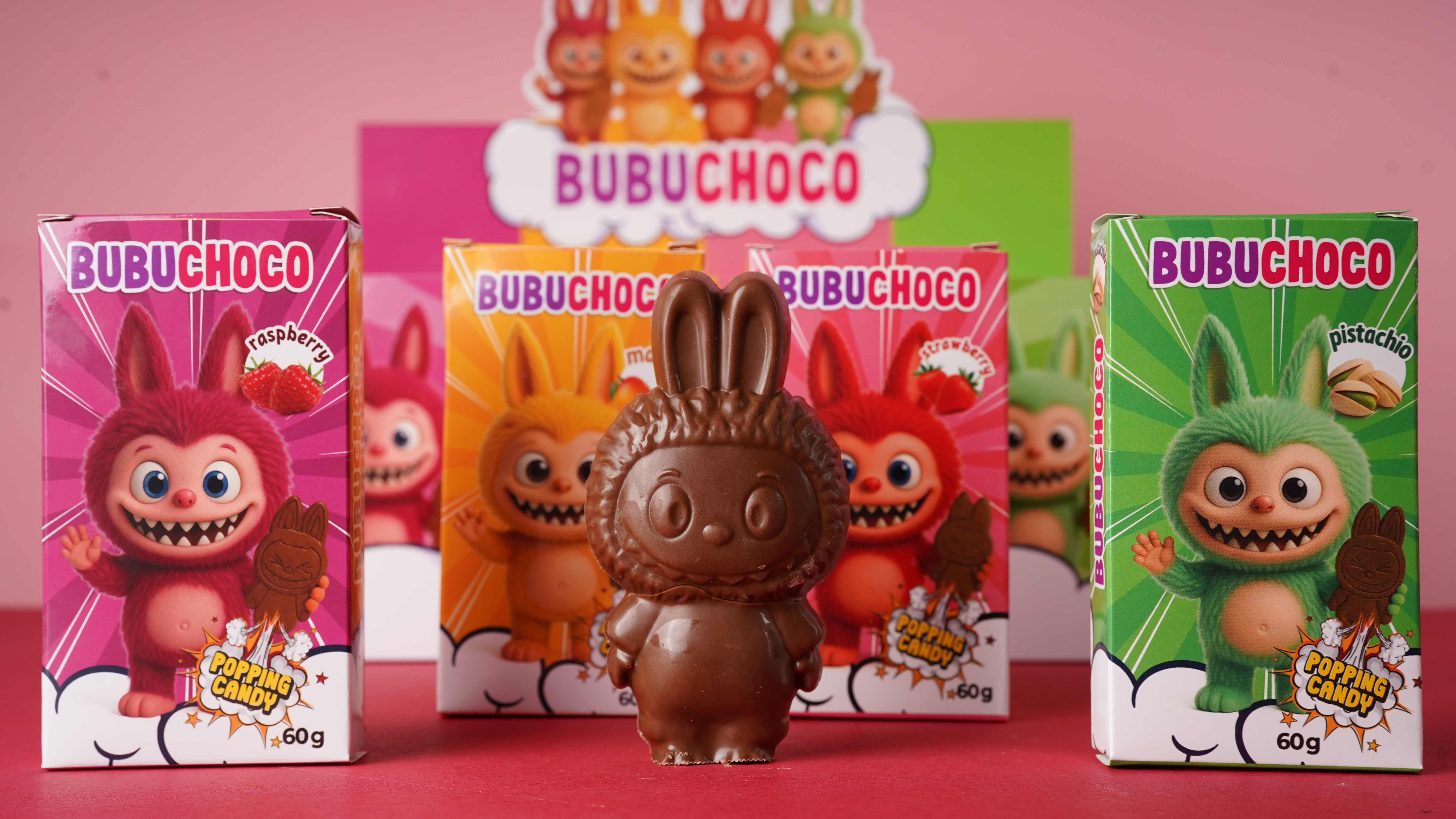 BUBUCHOCO 60g Chocolates with Popping Candy