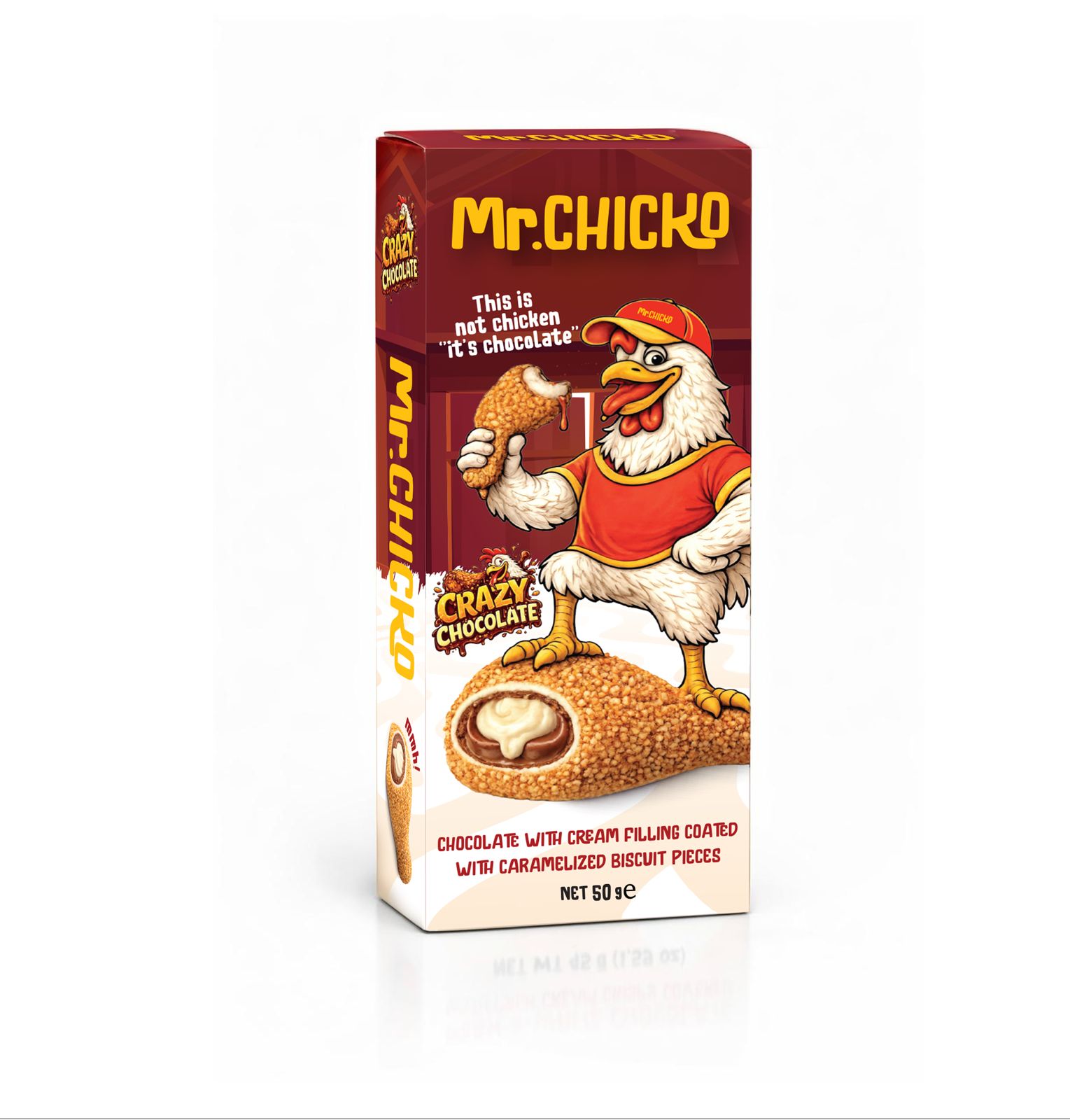 Mr. Chicko Chocolate Chicken Legs, 50 g