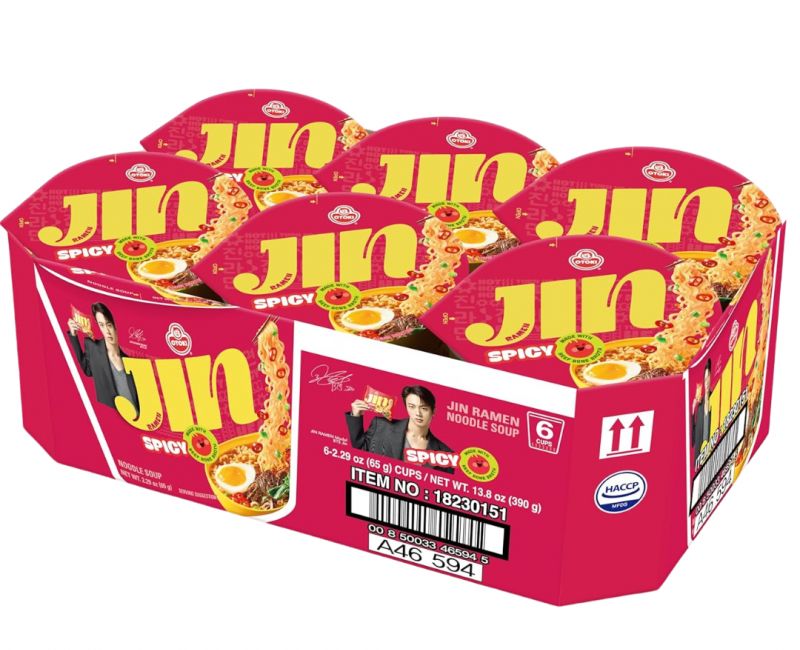 Jin Ramen Spicy Cup 65g – Korean Instant Noodles Cups – Wholesale Supply