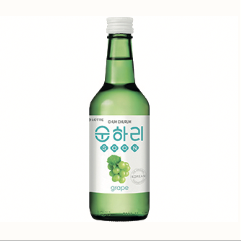 LOTTE Chum Churum Soju With Grape Flavor 20x350ml
