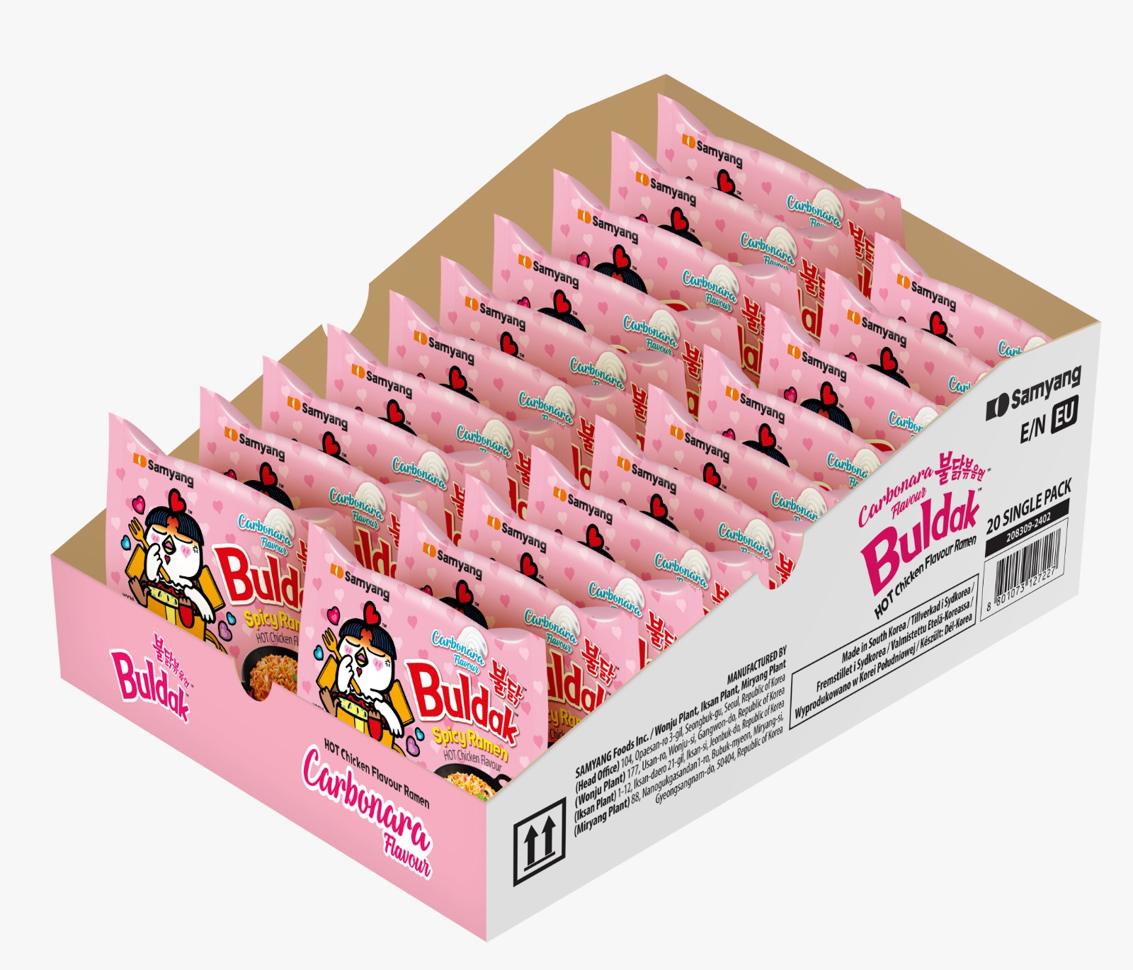 Samyang Buldak Carbonara Ramen – Single Pack | Full Truckload 33 Pallets | Wholesale Supply