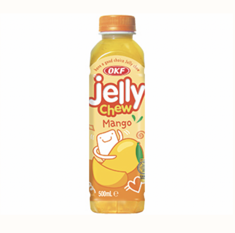OKF Jelly Chew Jelly DrinkMango flavour 20x500ml