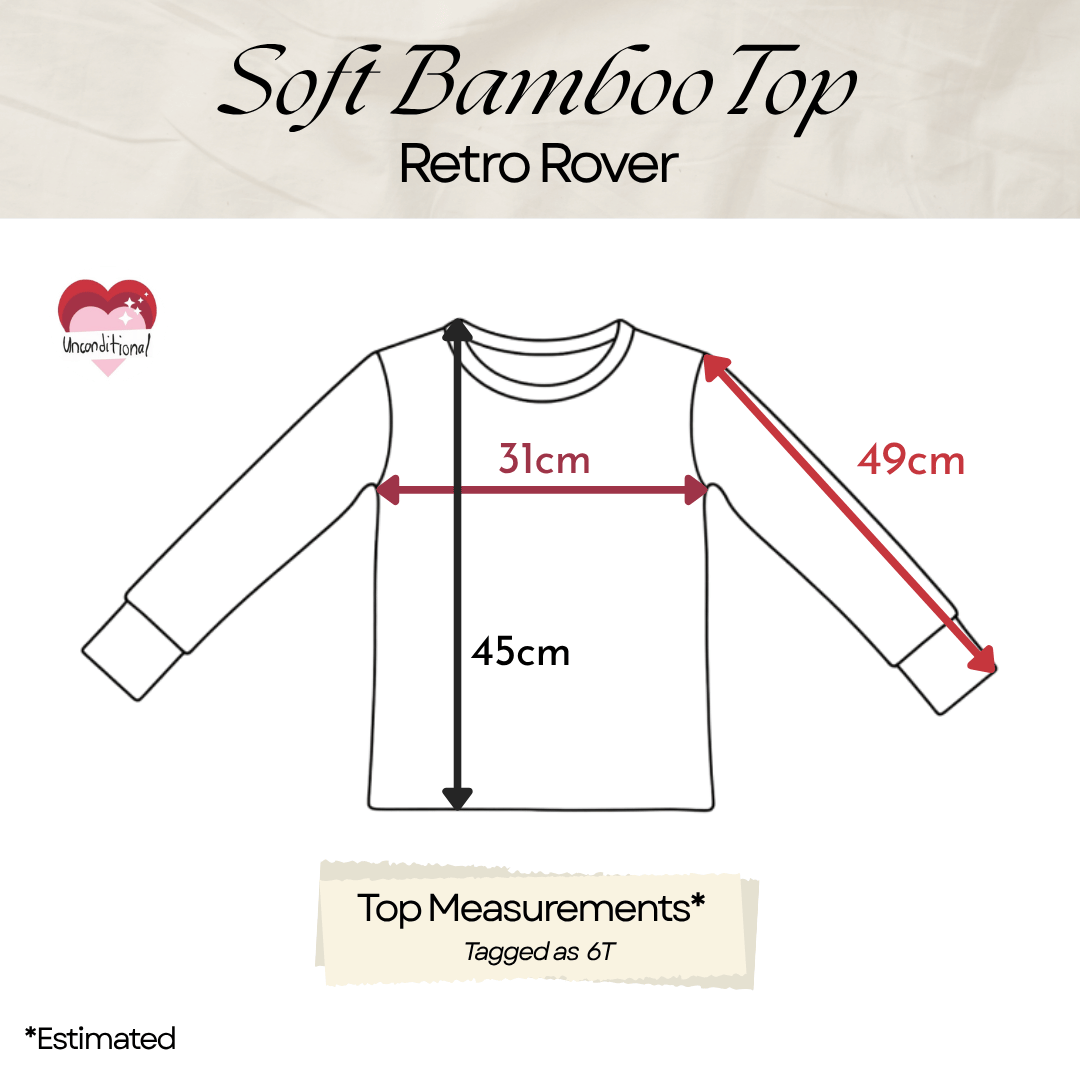 Soft Bamboo Long Sleeves Top - Retro Rover