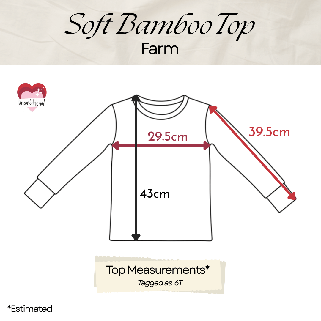 Soft Bamboo Long Sleeves Top - Farm