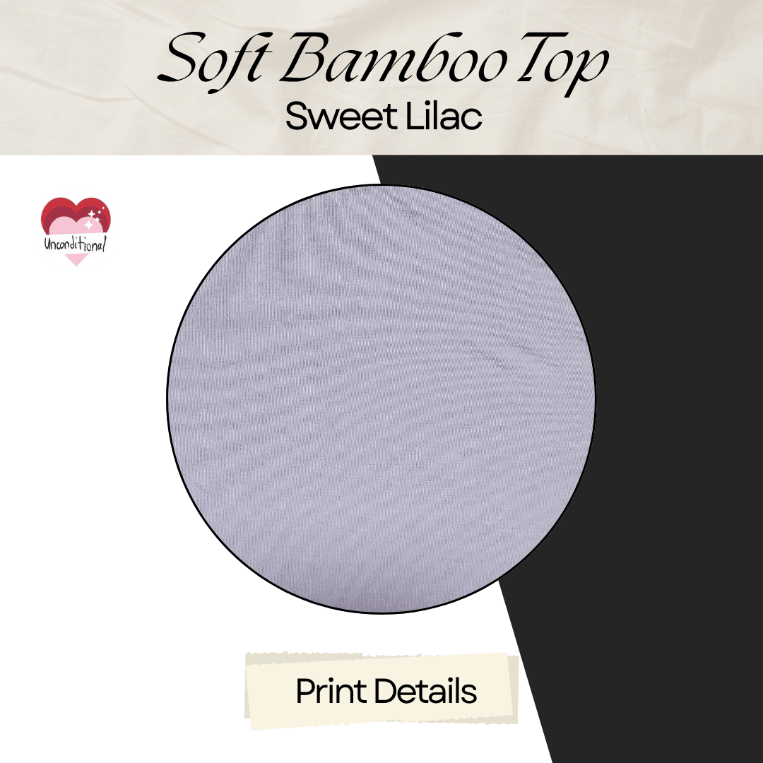 Soft Bamboo Long Sleeves Top - Sweet Lilac