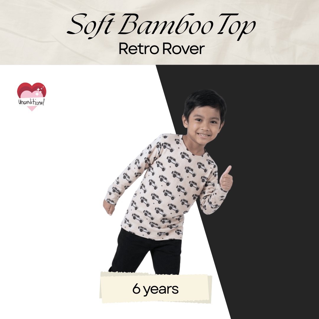 Soft Bamboo Long Sleeves Top - Retro Rover