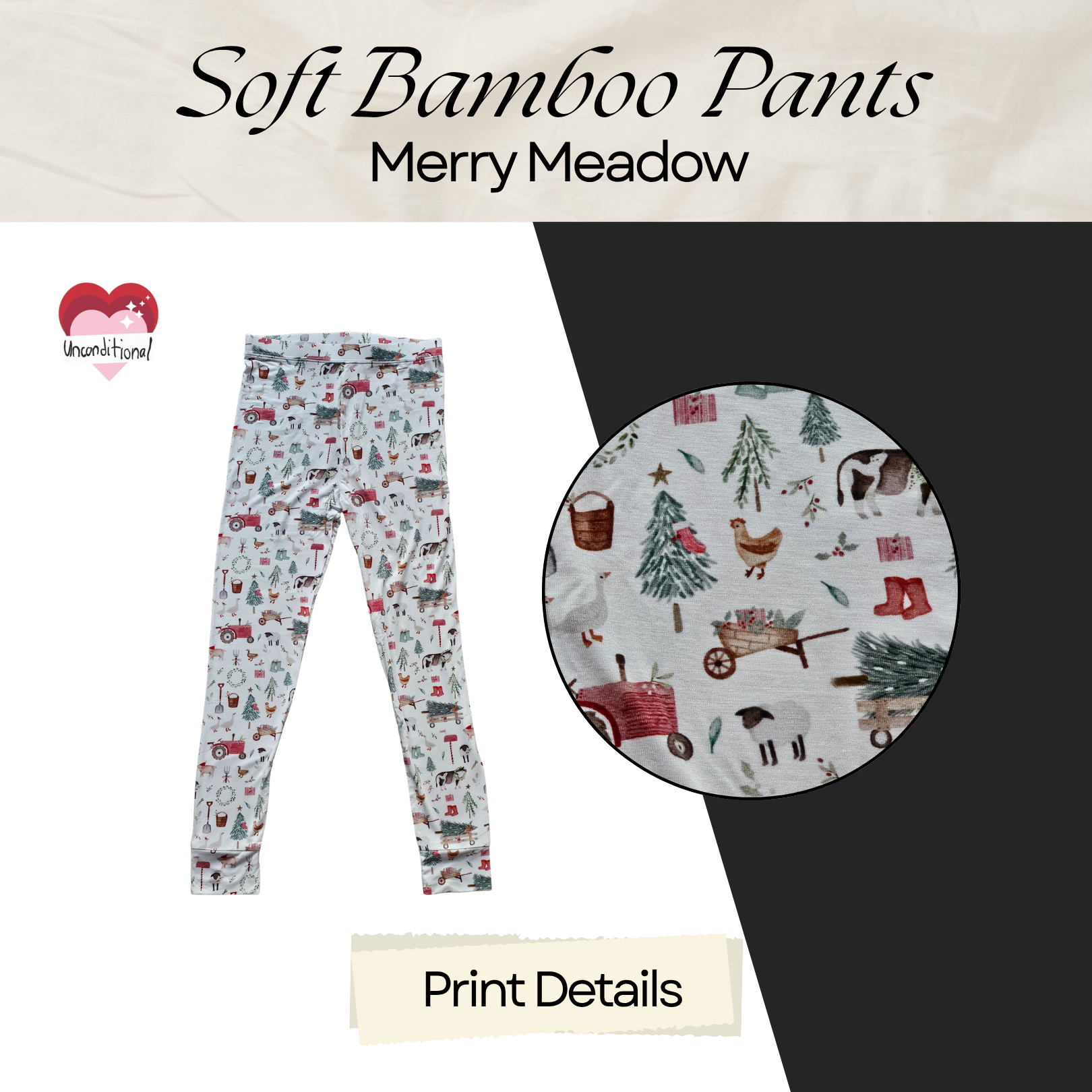 Soft Bamboo Long Pants - Merry Meadow