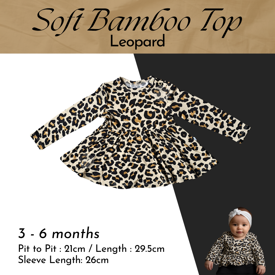 Soft Bamboo Top - Leopard