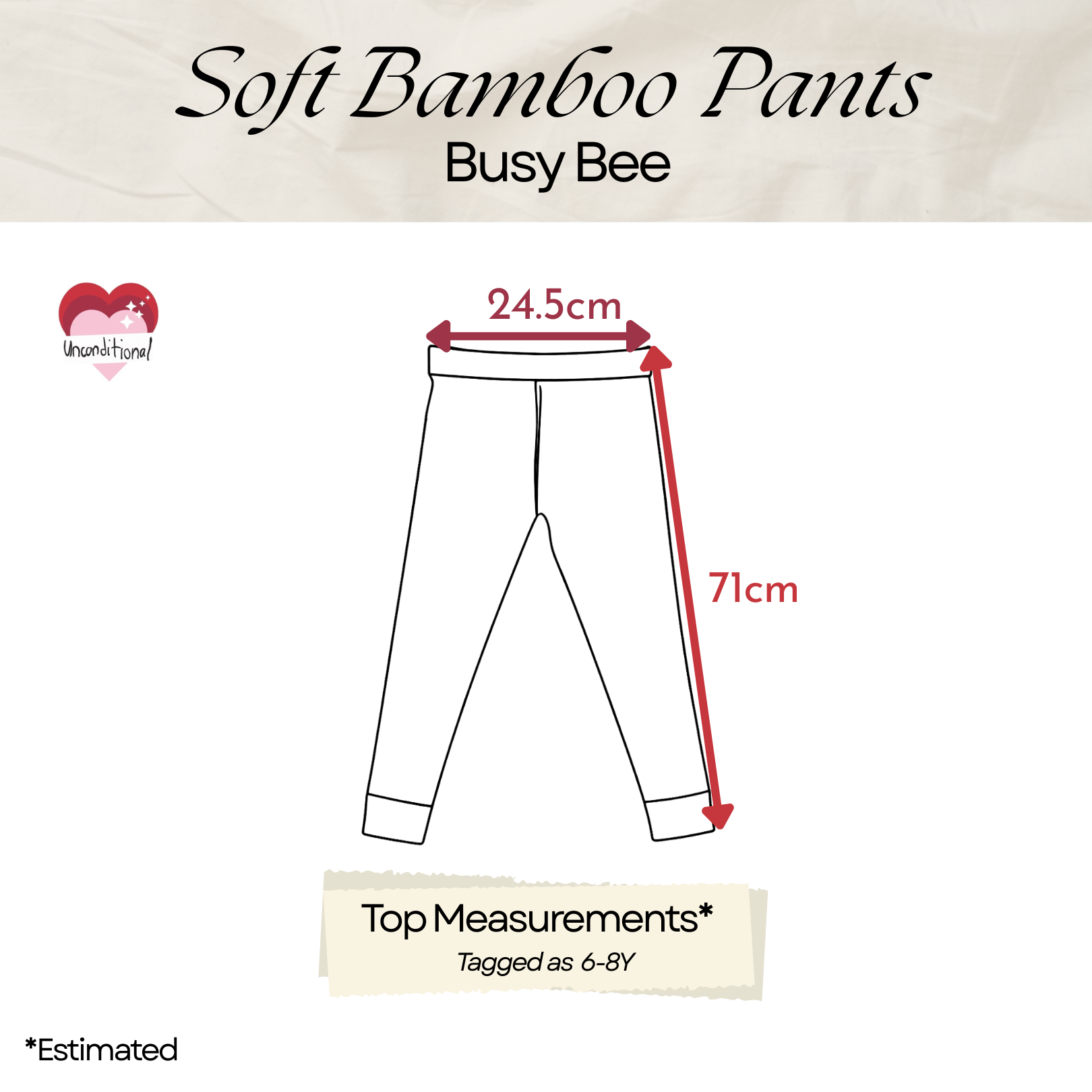 Soft Bamboo Long Pants - Busy Bee