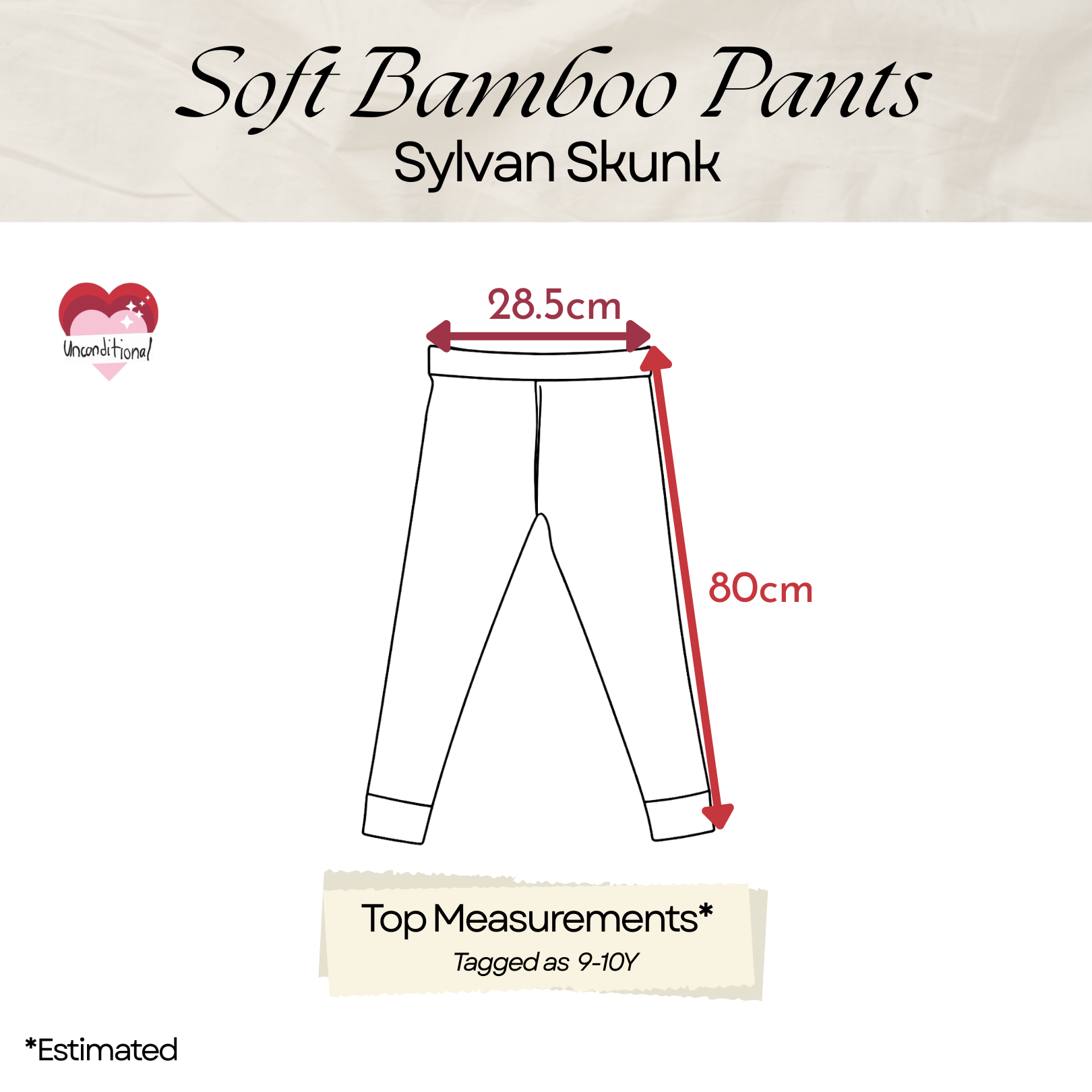 Soft Bamboo Long Pants - Sylvan Skunk