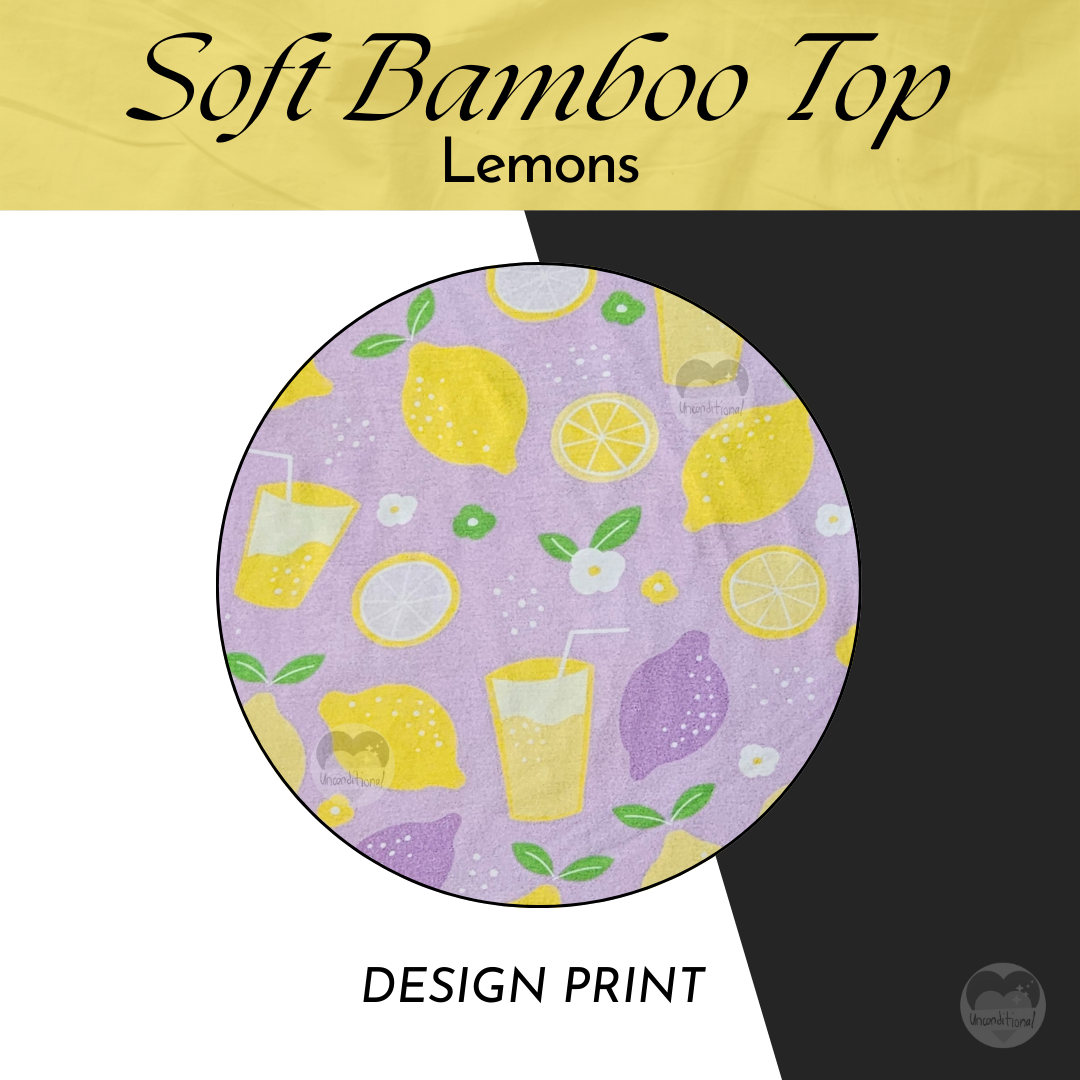 Soft Bamboo Top - Lemons