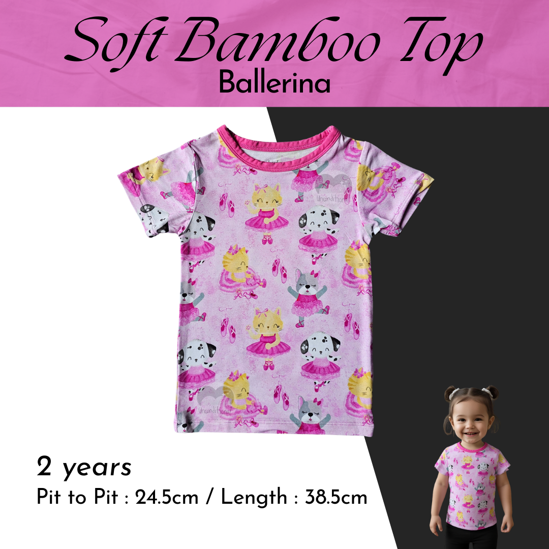 Soft Bamboo Top - Ballerina