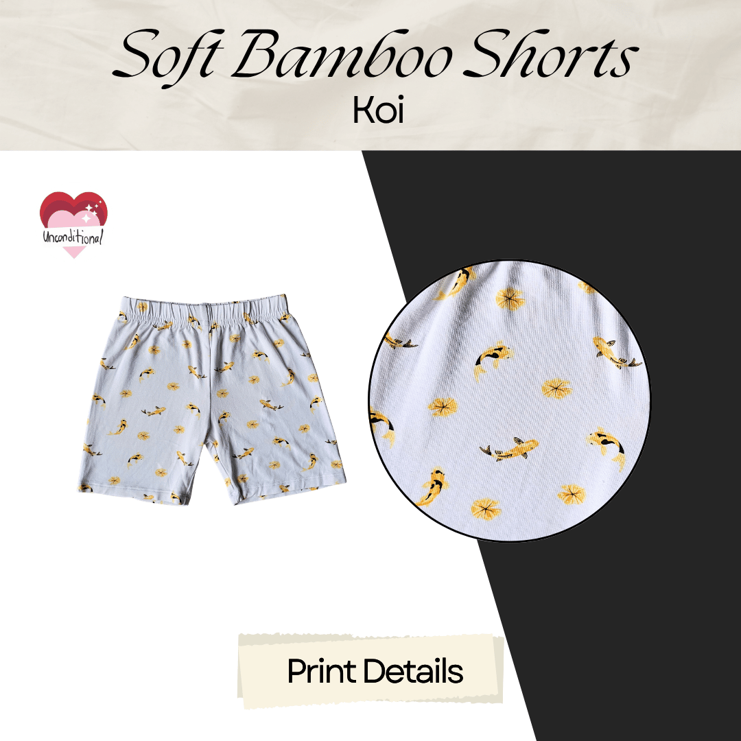 Soft Bamboo Short Pants - Koi