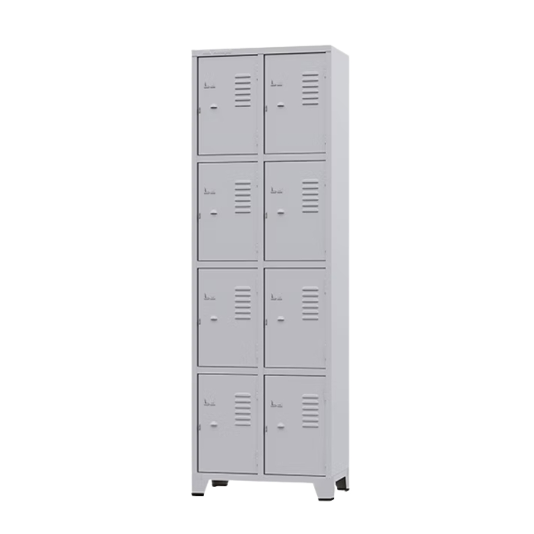 Roupeiro GRA 1/8 – Armário de Aço Compacto com 8 Portas
