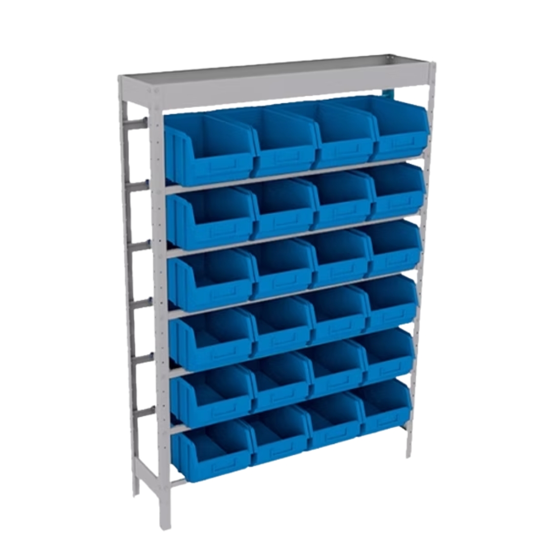 Estante Caixa Box 24 Gavetas N°7 – Organização e Resistência para o Seu Negócio