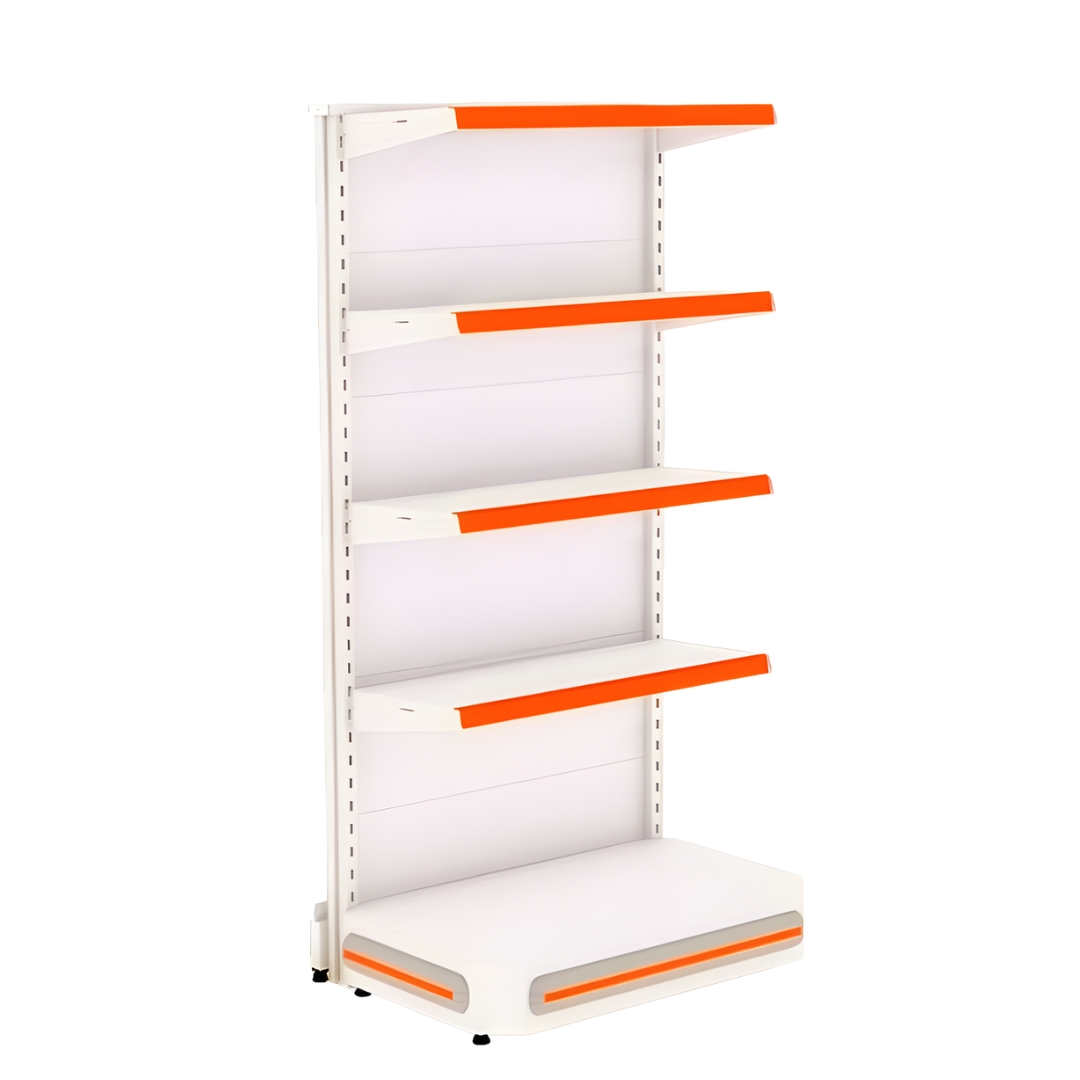 Gôndola Ponta Flex 40kg – Estrutura de Aço para Destaque e Acabamento em Lojas Comerciais