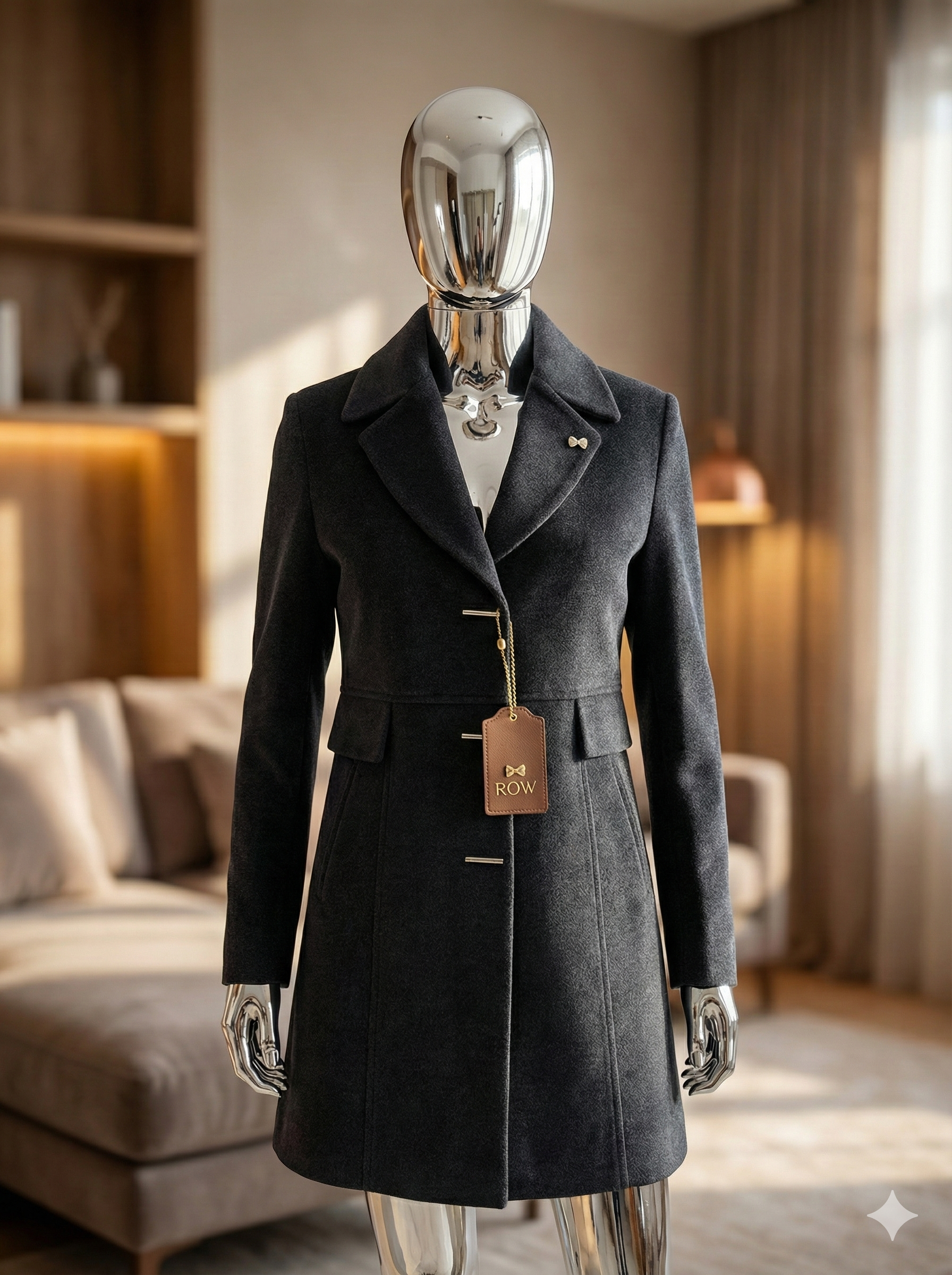 Women's Camel Wool Blend Coat