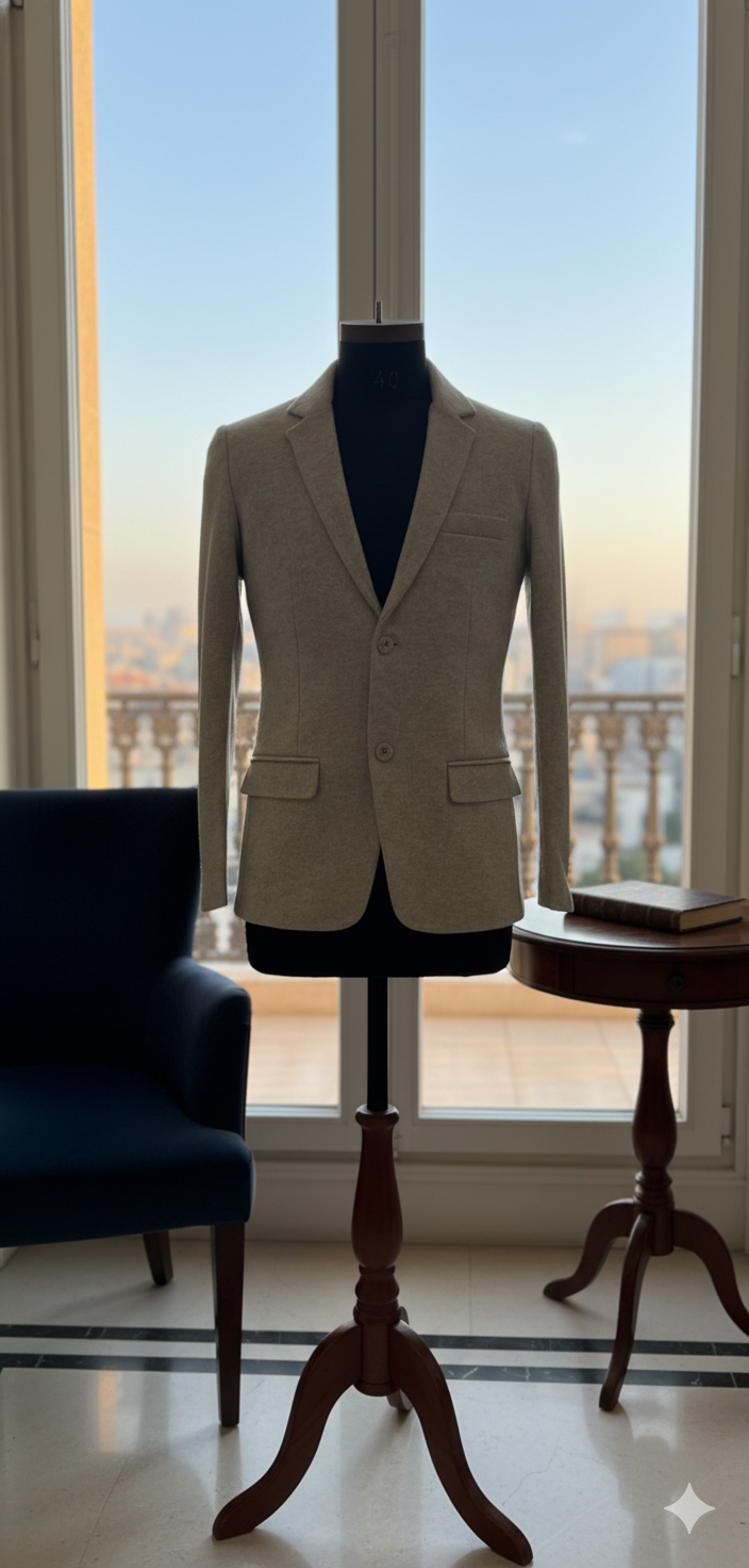 Elegant Beige Blazer For Men