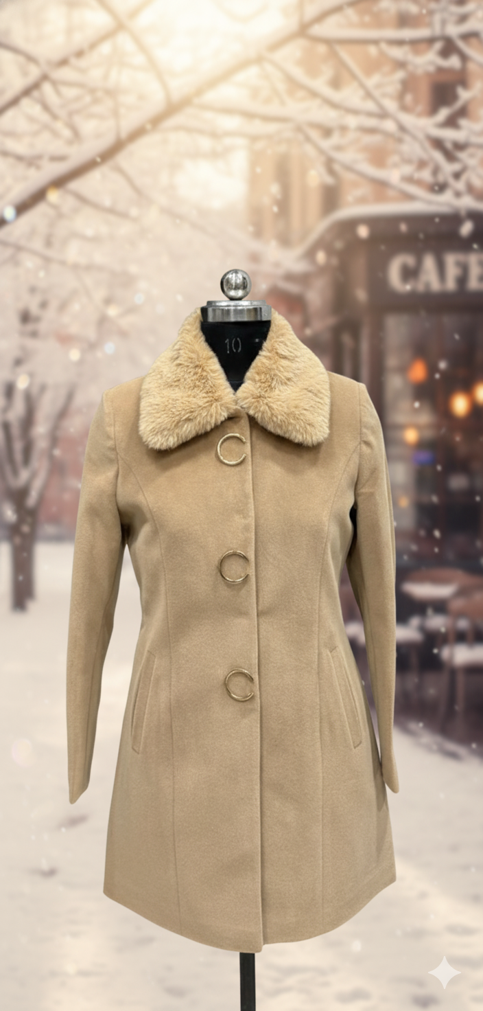 Classic Beige Winter Coat