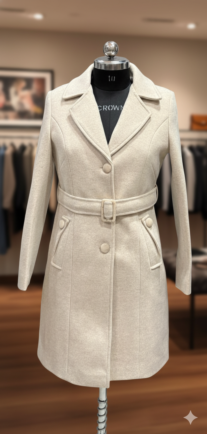 Elegant Wool Blend Coat